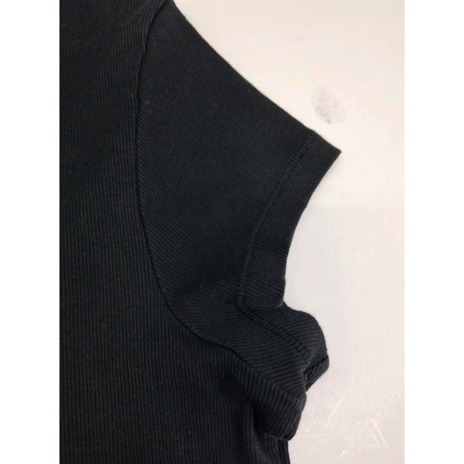 Madewell Madewell Shirt Women L Black Crew Neck Short Sleeve Pullover Cotton T-Shirt Basic Size L / US 10 / IT 46 - 5 Thumbnail