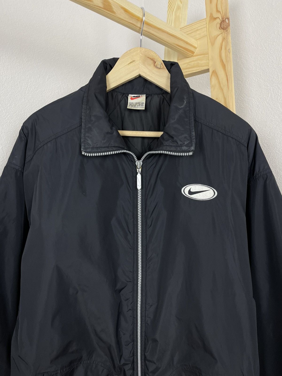 Nike × Vintage Vintage Y2k Nike Big Swoosh Jacket Size US L / EU 52-54 / 3 - 3 Thumbnail