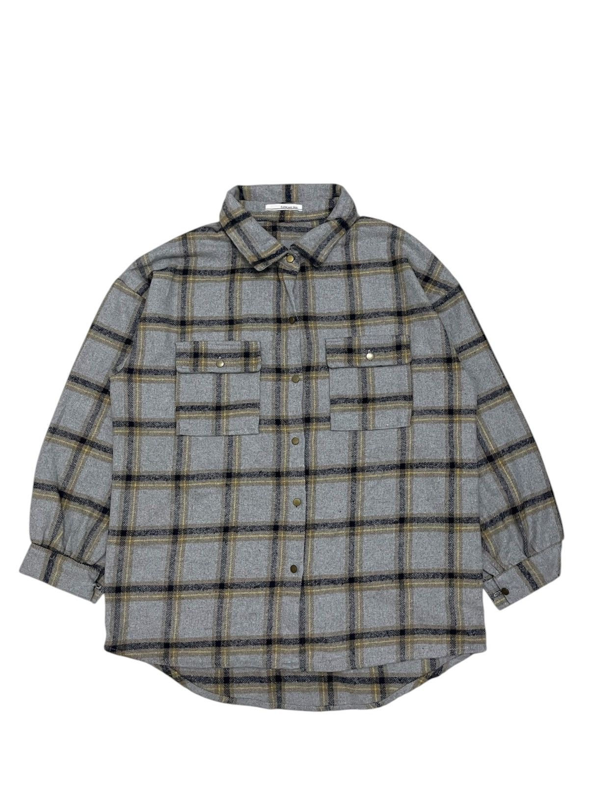 Japanese Brand Japanese Brand Elencare Due Wool Blend Plaid Western Flannel Size US L / EU 52-54 / 3 - 1 Thumbnail