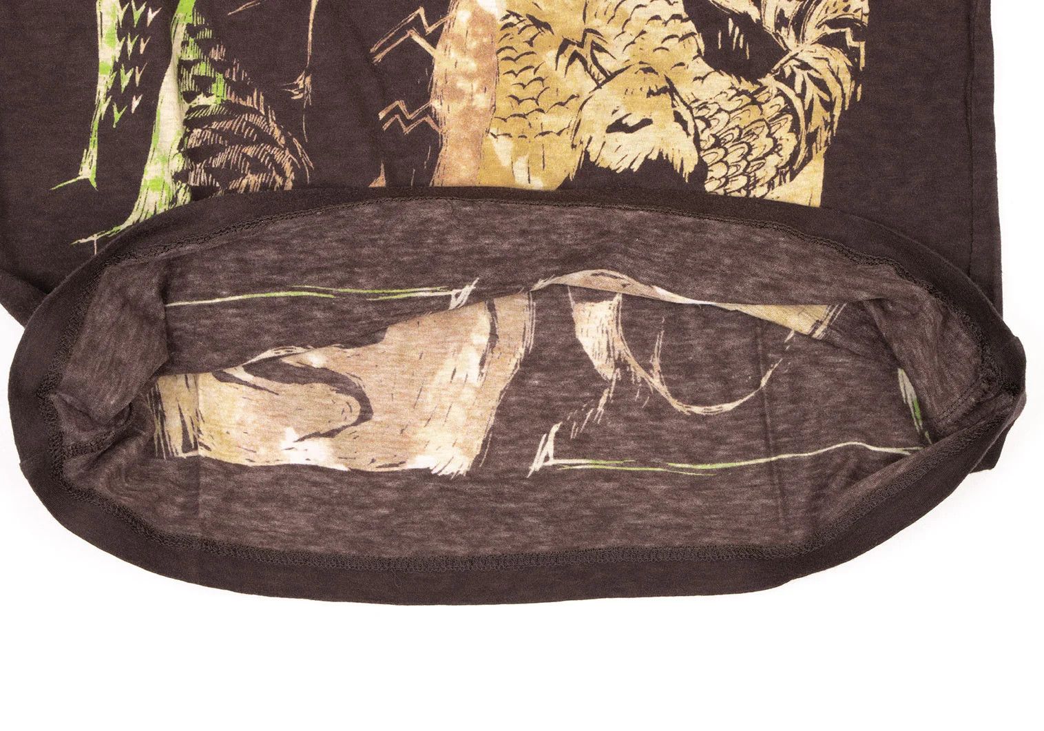 Jean Paul Gaultier Native Print Contrast T-Shirt in Brown Green Pink Size US M / EU 48-50 / 2 - 7 Thumbnail
