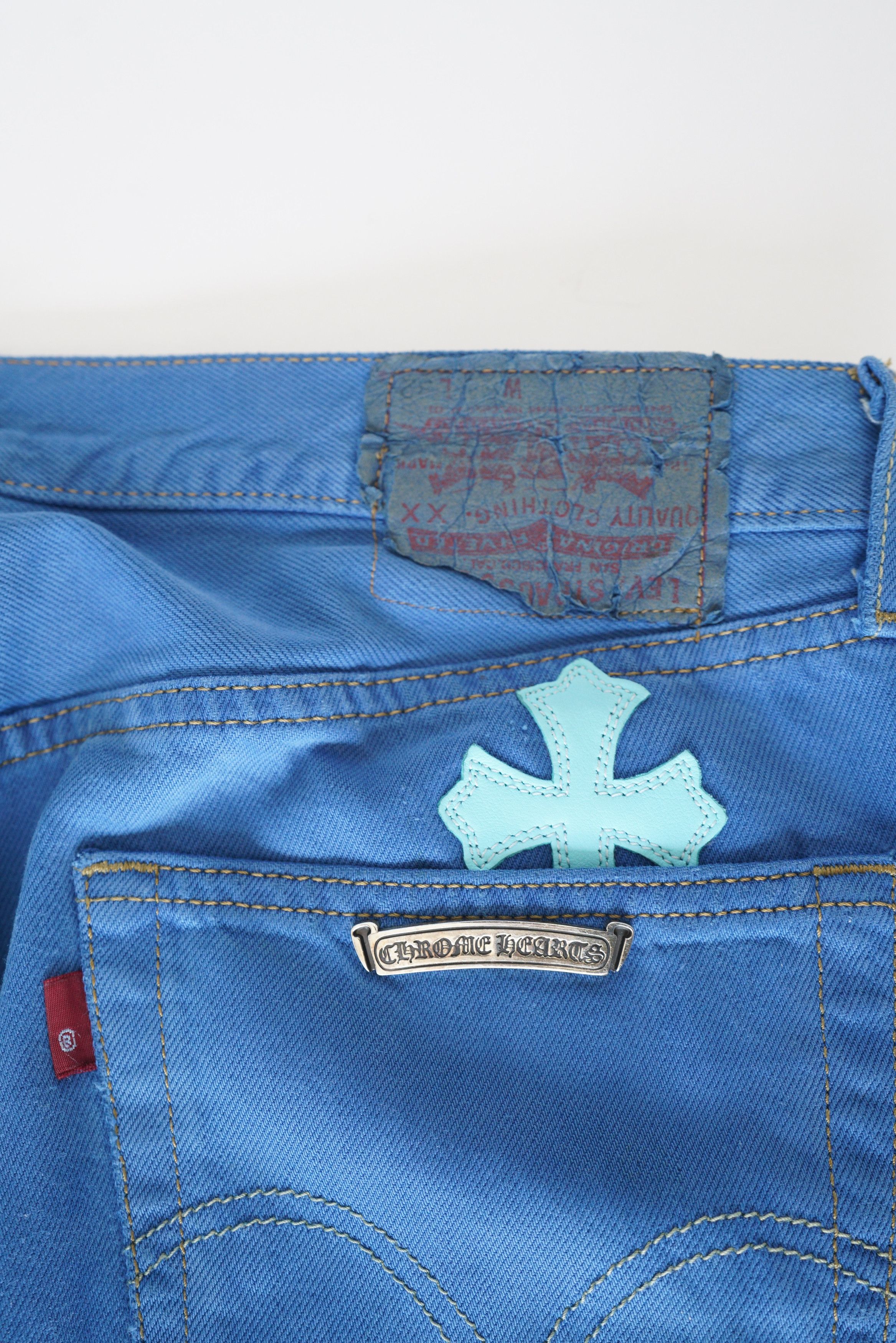Chrome Hearts Chrome Hearts Levi's 501 London CLB Cross Patch Jeans - 30 Size US 30 / EU 46 - 13 Thumbnail
