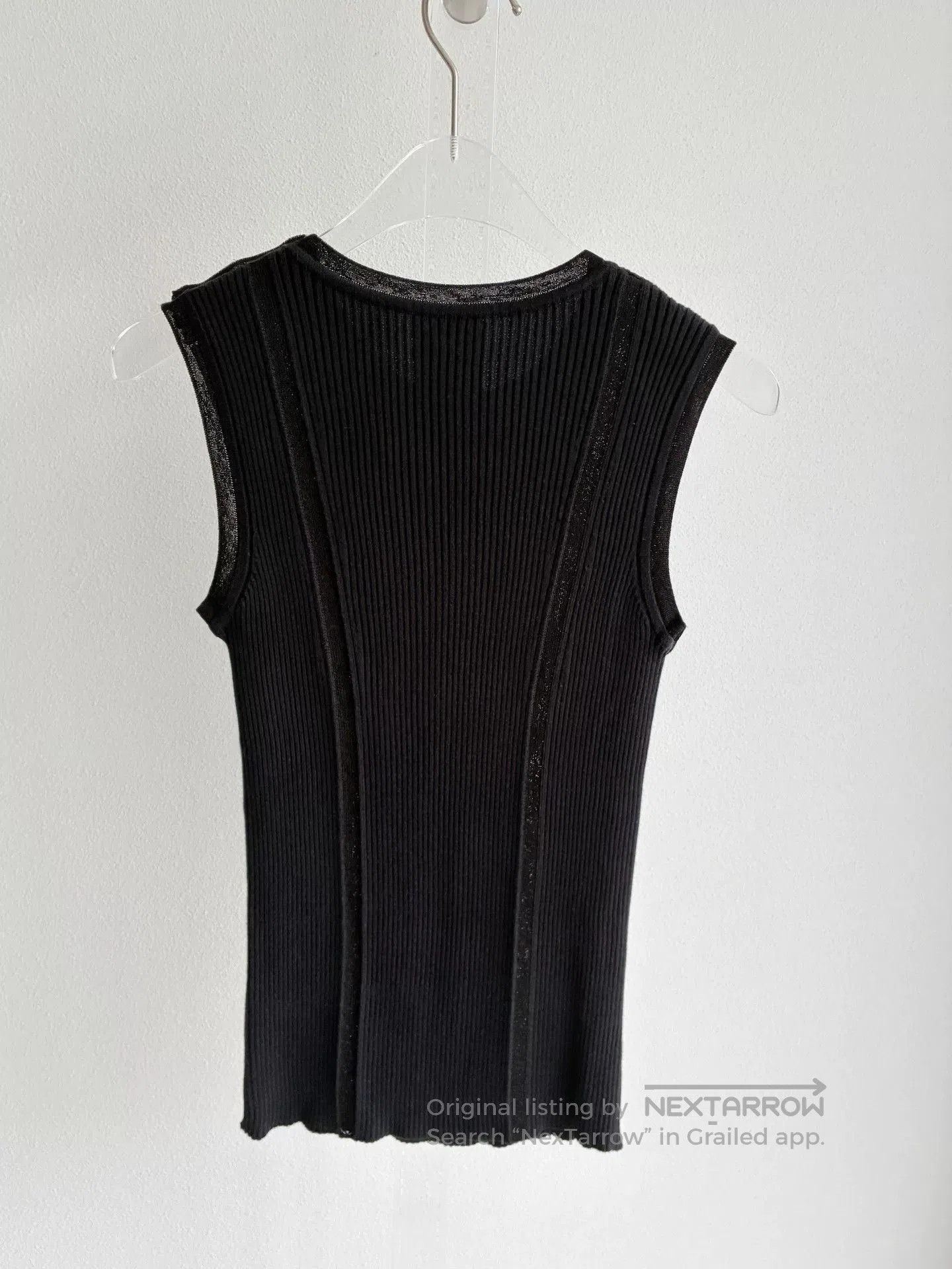 Chanel Chanel Black Knit Sleeveless Vest. Size XXS / US 00 / IT 34 - 2 Thumbnail