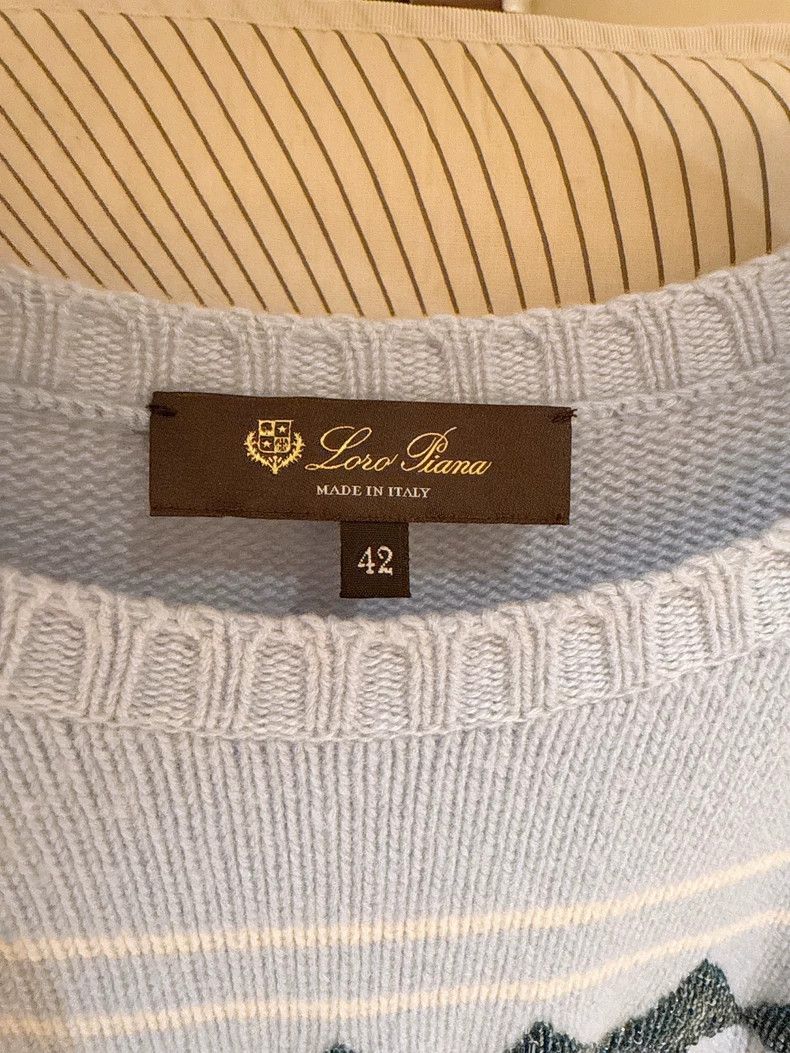Loro Piana LORO PIANA Christmas tree cashmere sweater Size L / US 10 / IT 46 - 8 Thumbnail