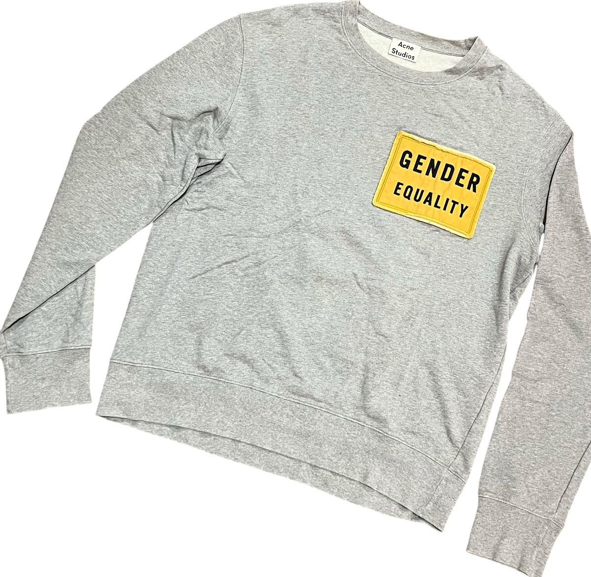 Acne Studios Acne studios face gender equality grey sweatshirt Size US M / EU 48-50 / 2 - 3 Thumbnail