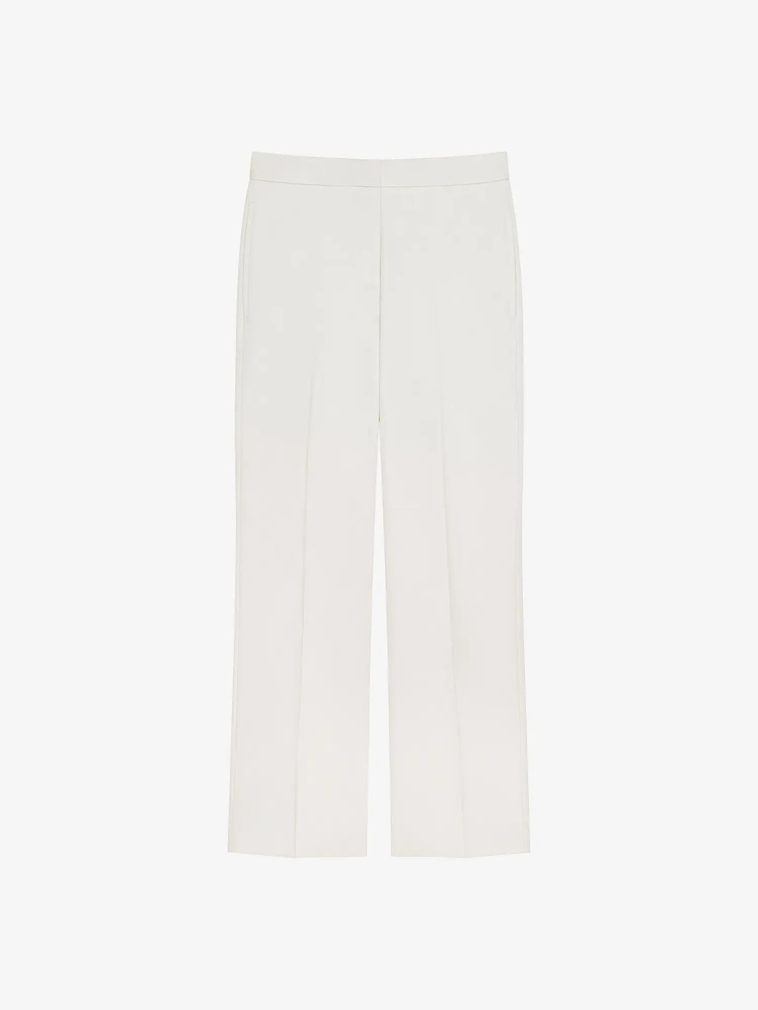 Givenchy o1w1db10825 Cropped Tailored Pants in White Size 30" / US 8 / IT 44 - 1 Thumbnail