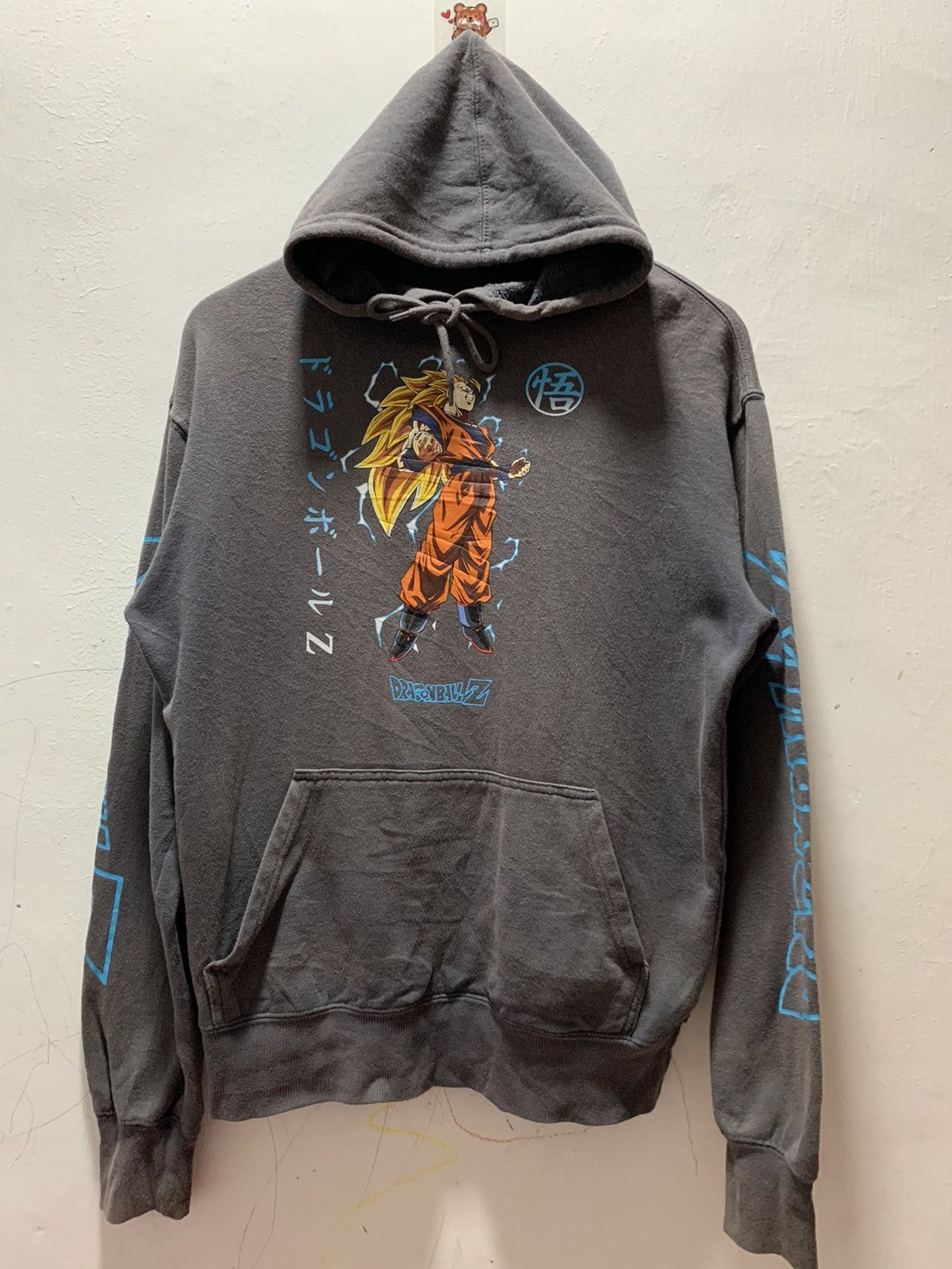 Y2K Dragon Ball Hoodie Sun Faded