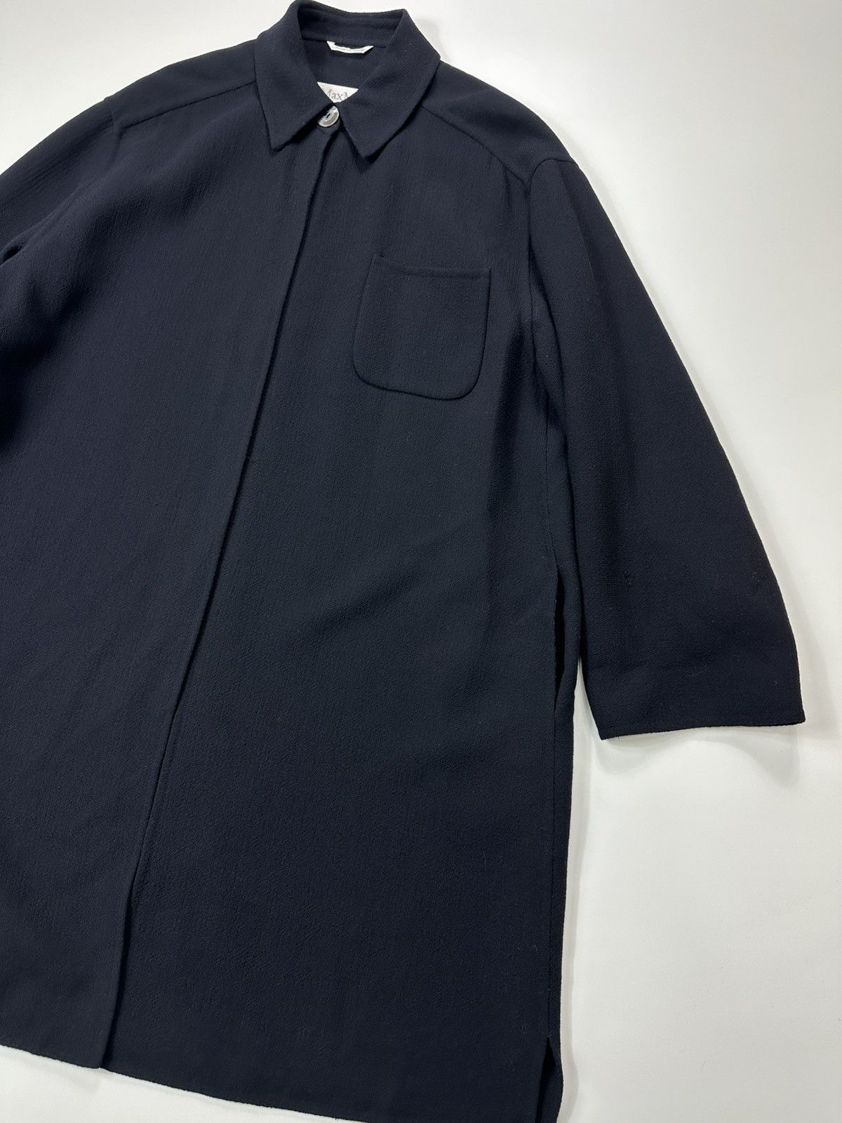 Max Mara Max Mara Wool Navy Cape Size L / US 10 / IT 46 - 4 Thumbnail