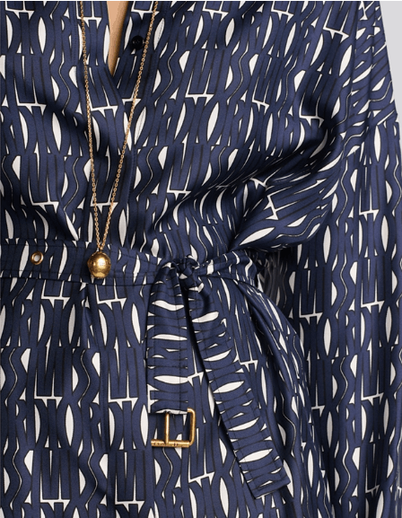 Dior o1w1db11225 451R45 Mini Shirt Dress in Navy Blue/White Size M / US 6-8 / IT 42-44 - 7 Thumbnail