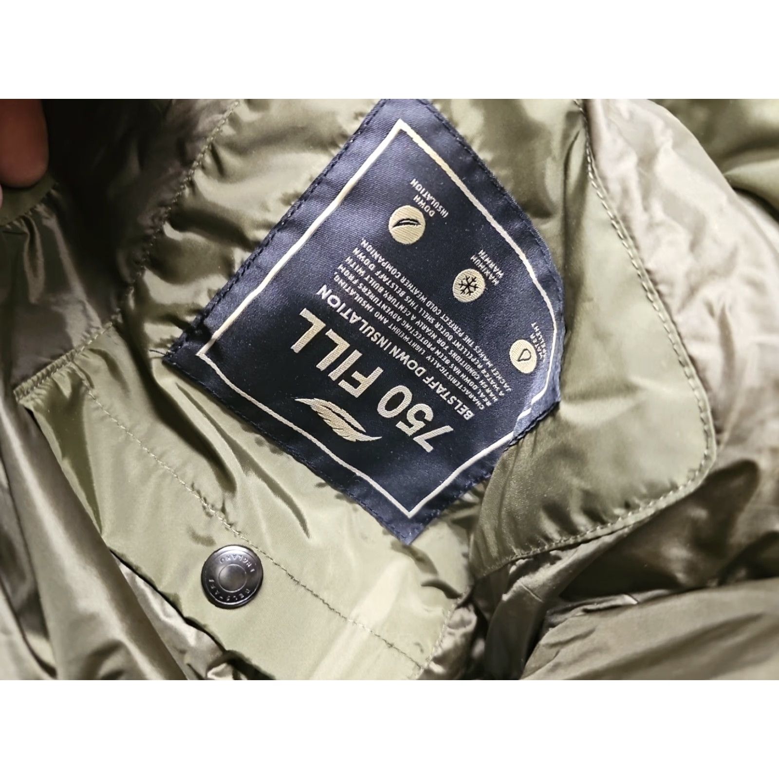 Belstaff VINTAGE Belstaff Dome Puffer Jacket Green Down 750 Fill Size 38 Mens"} Size US XXS / EU 40 - 5 Thumbnail