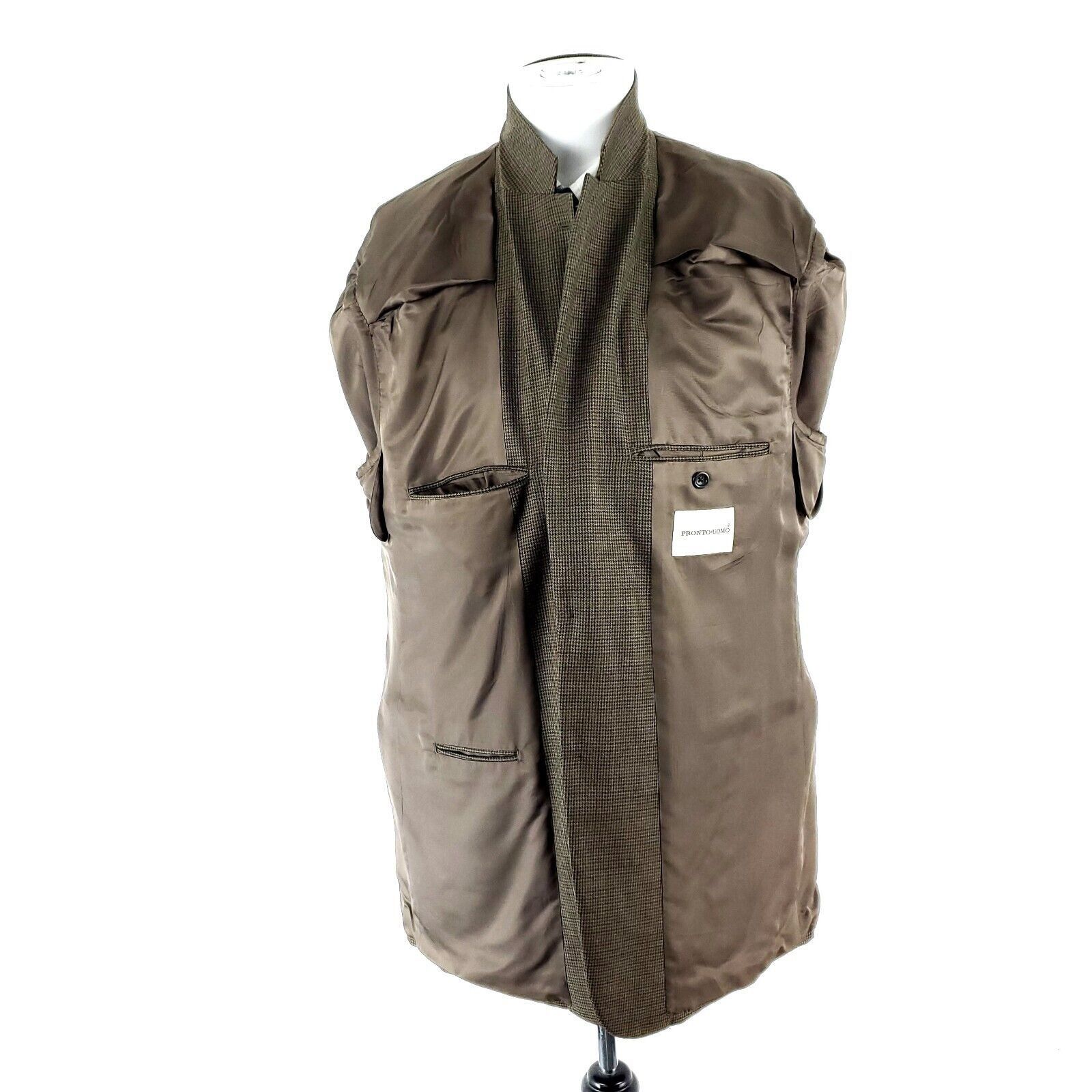 Pronto Uomo Pronto Uomo Wool 2 Button Sport Coat 44L Or Slim Fit 46L Bro Size 44L - 9 Thumbnail