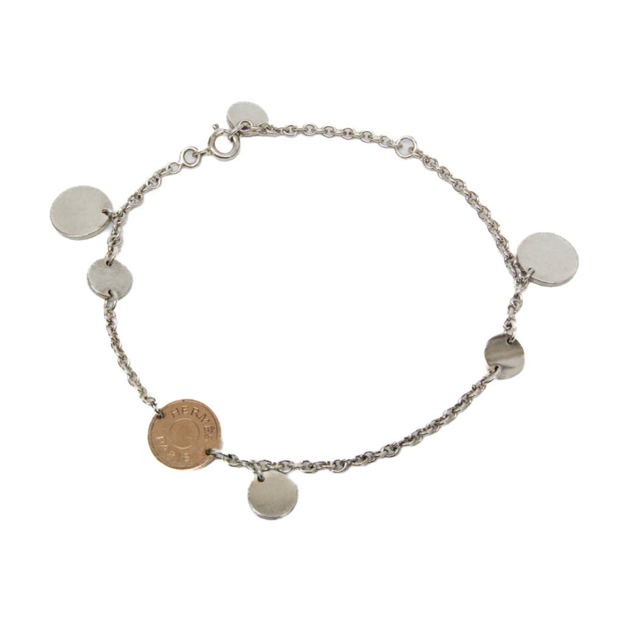 Hermes Hermes Exlibris Pink Gold (18K),Silver 925 Charm Bracelet Silver,Pink Gold Size ONE SIZE - 1 Thumbnail