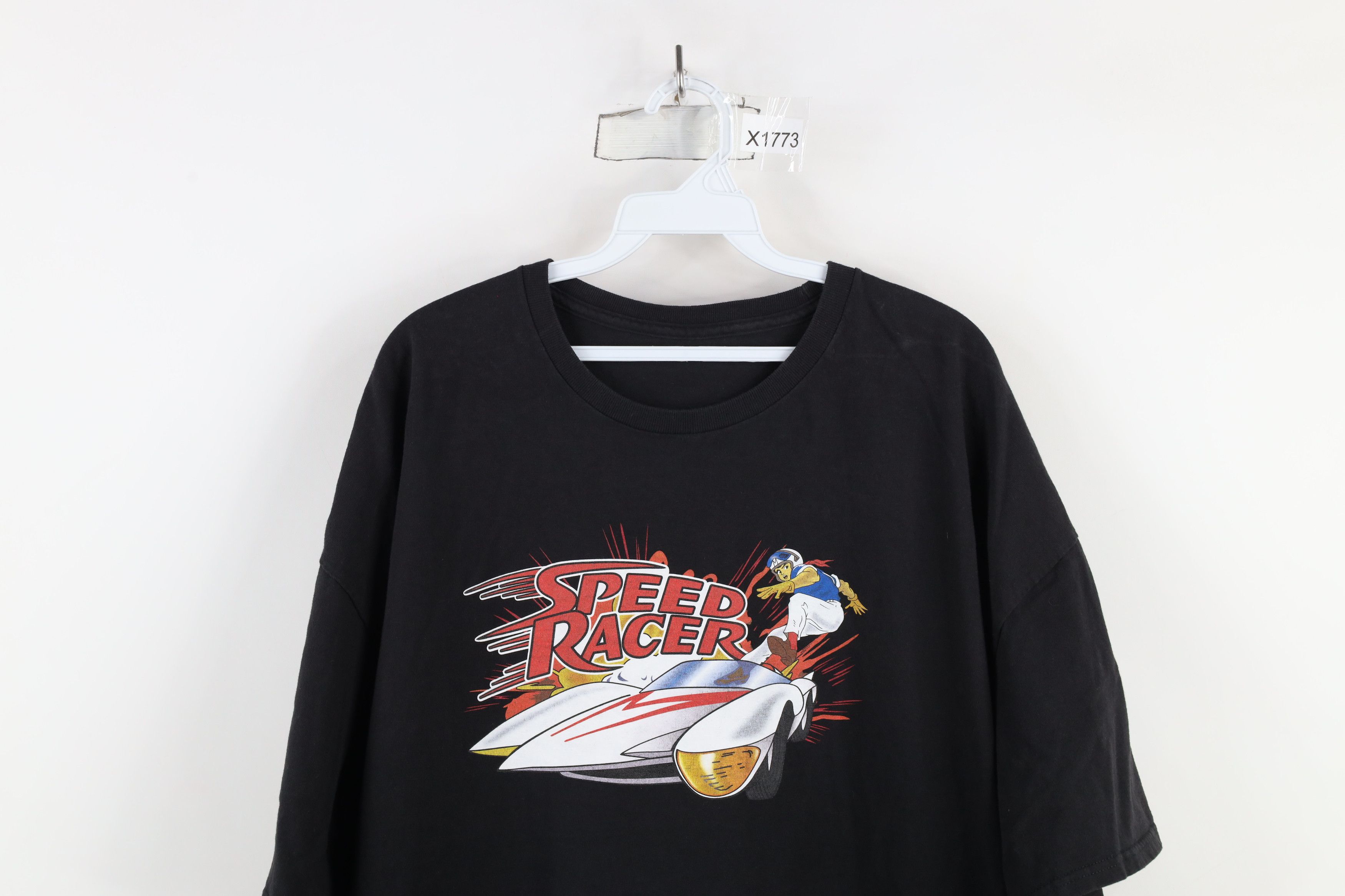 Vintage Vintage 90s Spell Out Speed Racer Short Sleeve T-Shirt Black Size US XXL / EU 58 / 5 - 2 Thumbnail