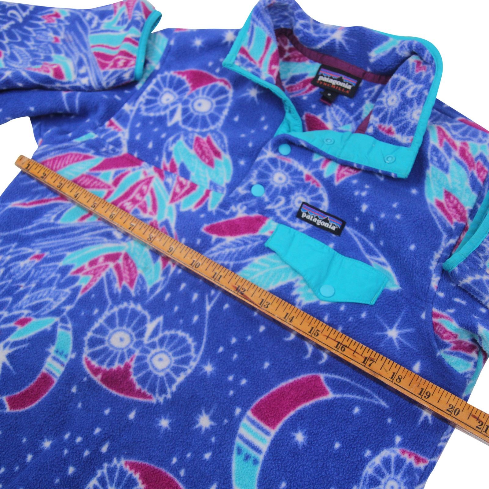 Patagonia Patagonia Synchilla "Harvest Moon" Allover Owl Print Sweater Size M / US 6-8 / IT 42-44 - 5 Thumbnail