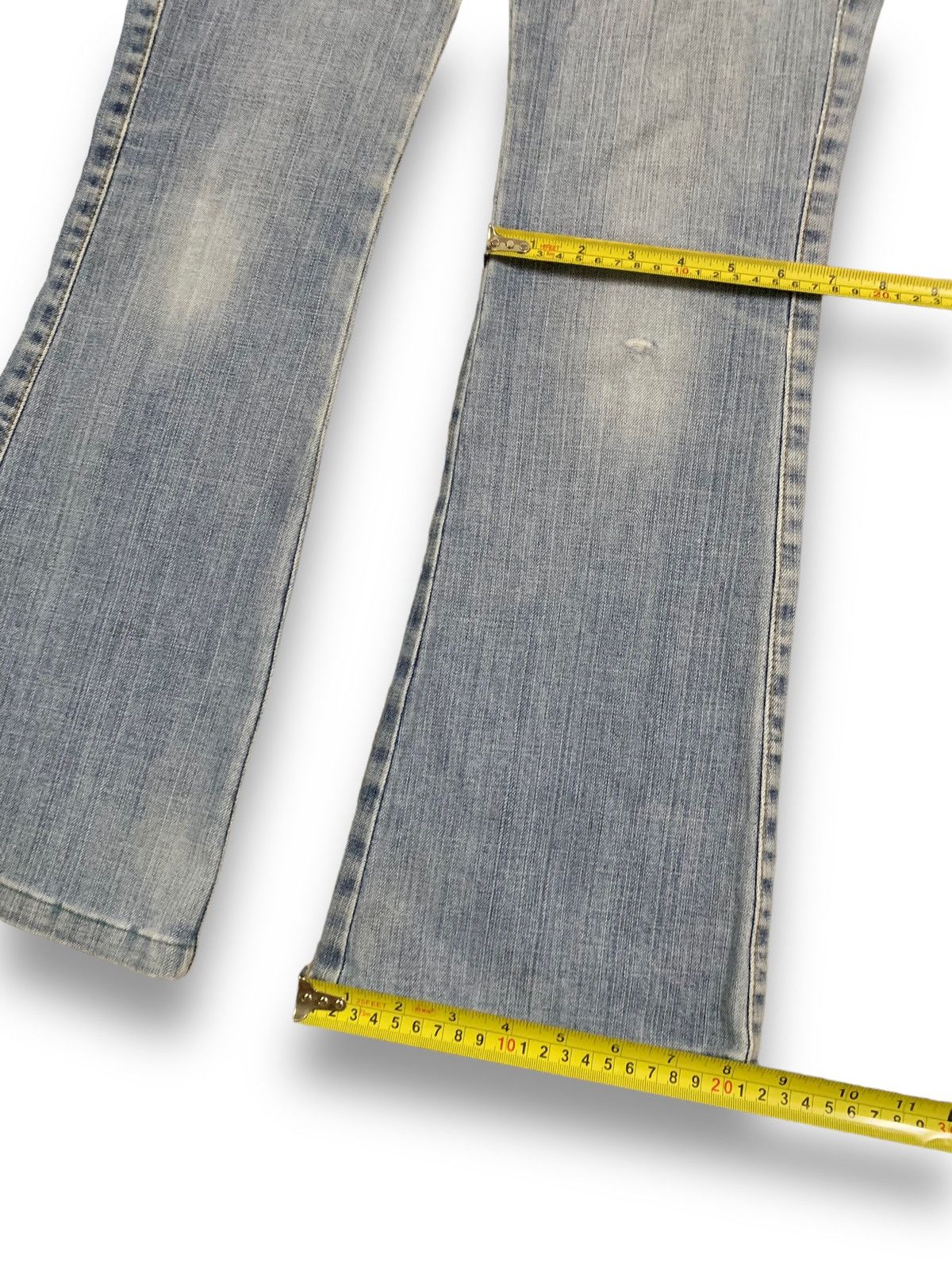 Hysteric Glamour Vintage Japanese Brand E.Blue Ripped Flare Bush Cargo Jeans Size US 28 / EU 44 - 18 Thumbnail