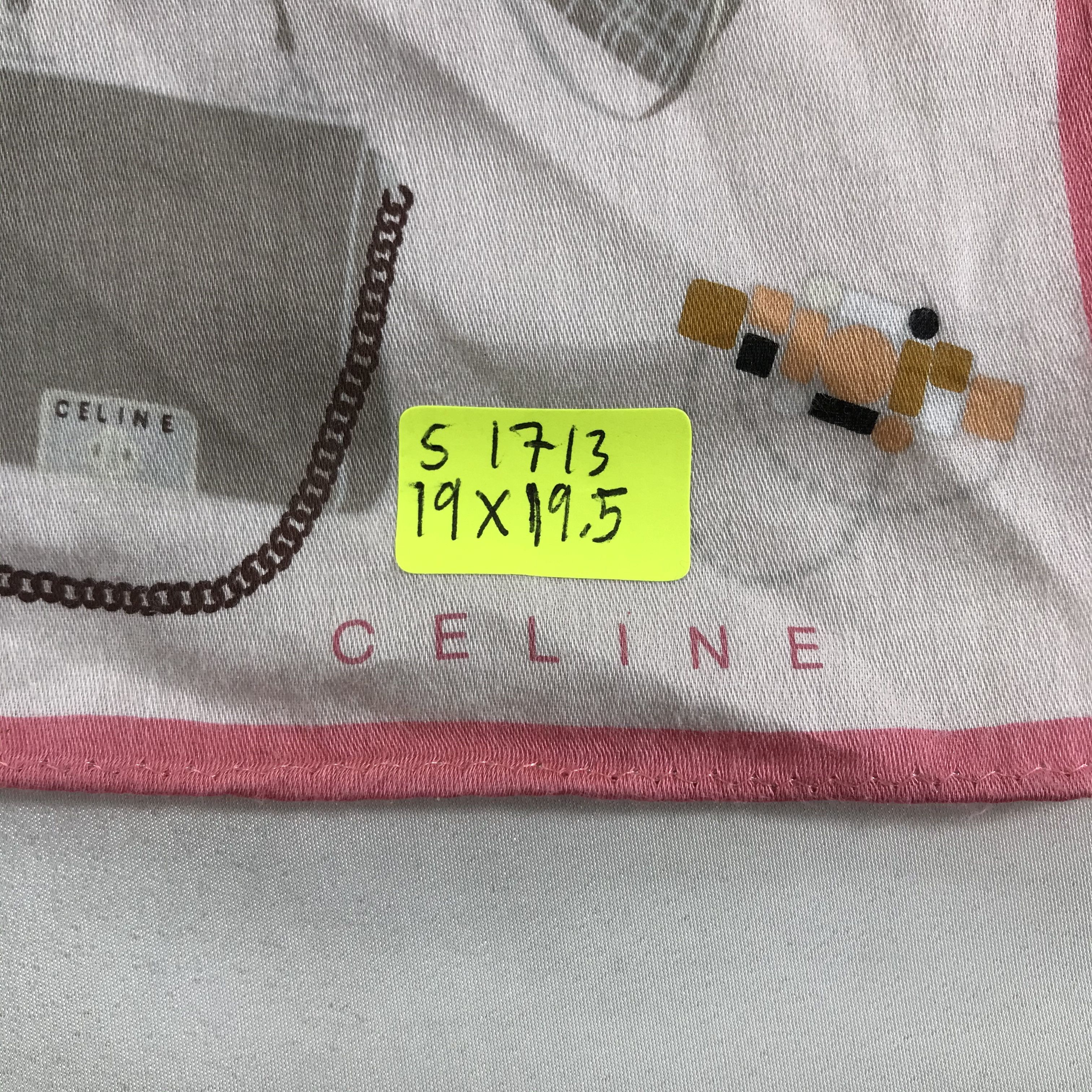 Celine × Vintage Celine Bandana / Handkerchief / Neckerchief - S1713 Size ONE SIZE - 6 Thumbnail