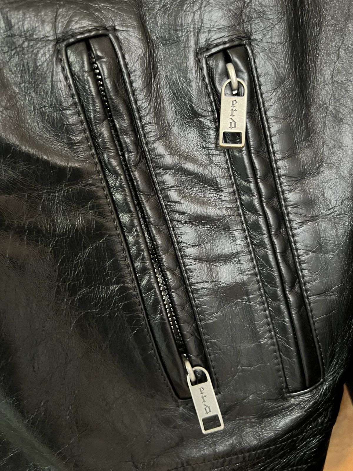 Enfants Riches Deprimes ENFANTS RICHES DÉPRIMÉS Distressed Leather Biker Jacket Size US M / EU 48-50 / 2 - 6 Thumbnail
