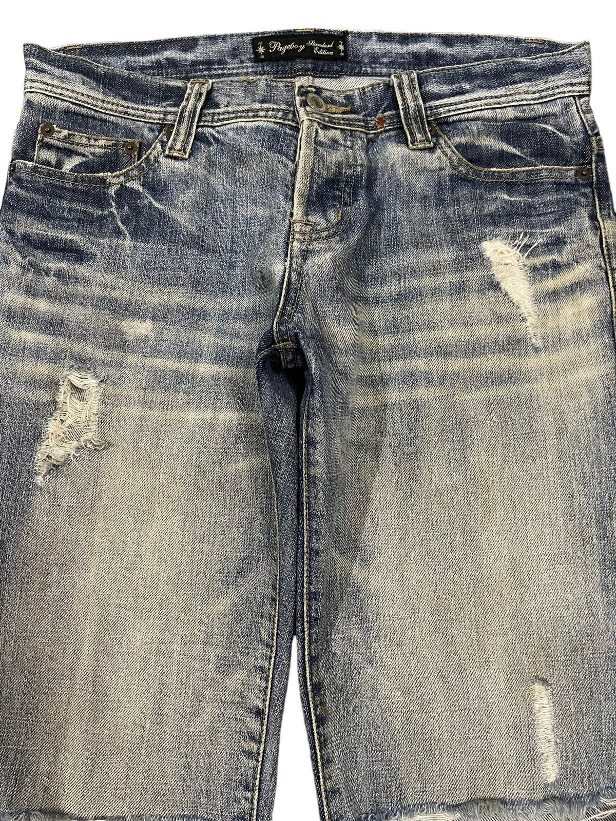 semanticdesign Vintage Japanese Brand Blue Wash Style Distressed Jeans Size US 32 / EU 48 - 3 Thumbnail