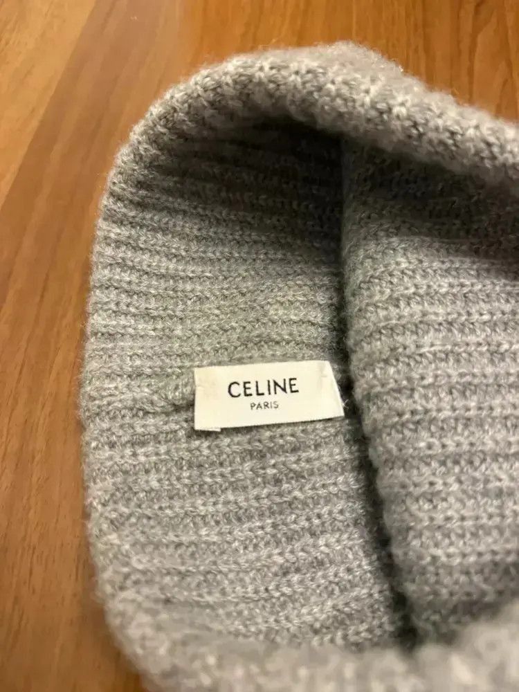 Celine Celine 23AW Knitwear Logo Hat-2505 Size ONE SIZE - 4 Thumbnail