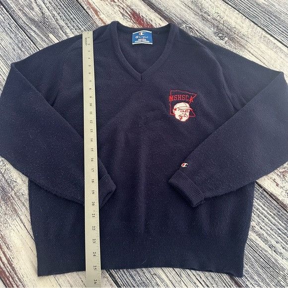 Vintage Vintage Minnesota State High School Coaches Association Swea Size US XL / EU 56 / 4 - 7 Thumbnail