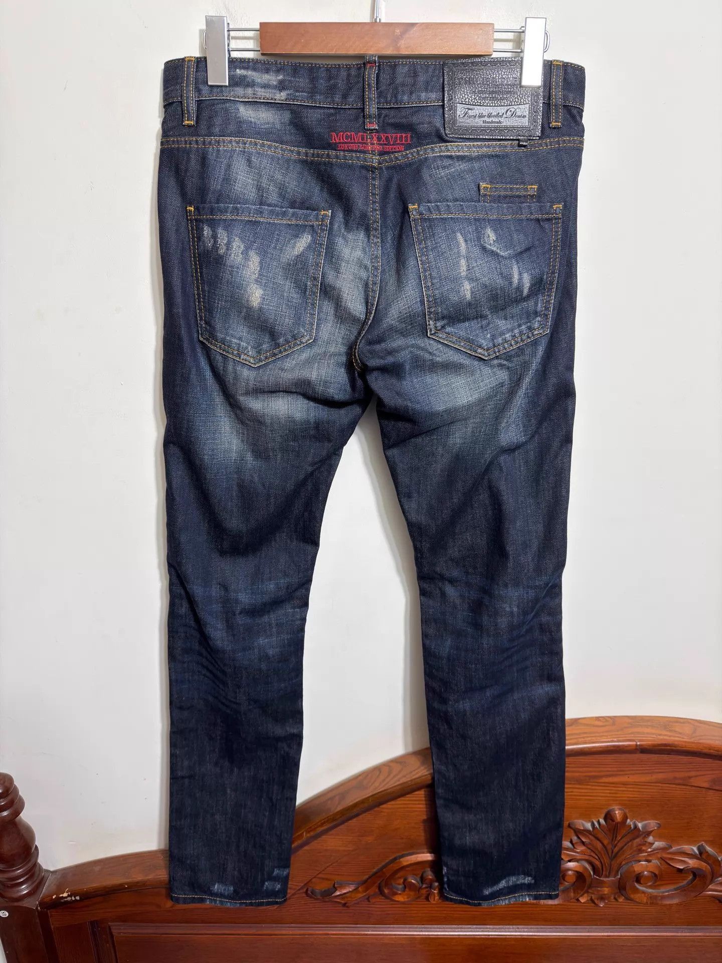 Philipp Plein Blue Distressed Studded Denim Jeans Size 32 Size US 32 / EU 48 - 2 Thumbnail