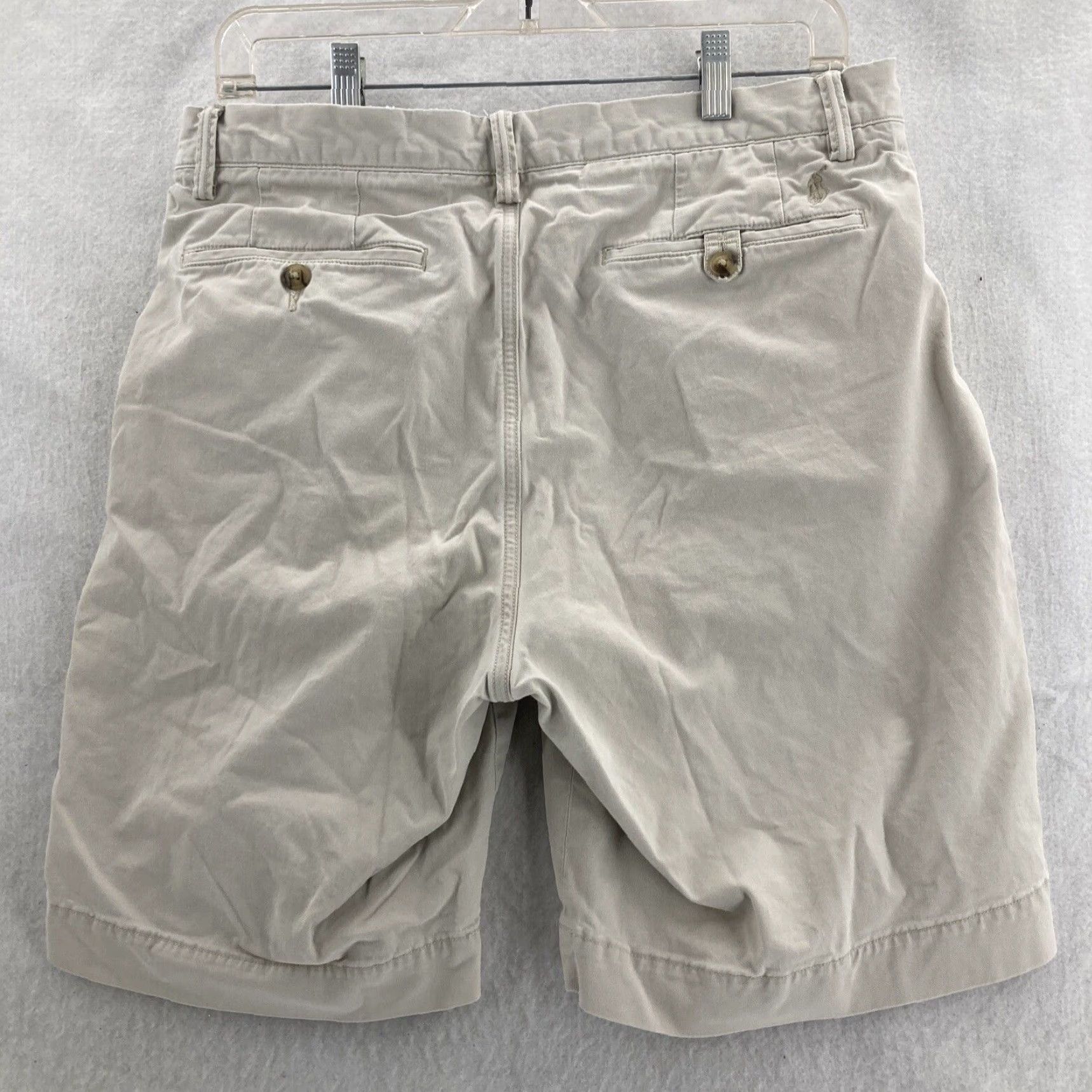 Polo Ralph Lauren Polo Ralph Lauren Chino Shorts Mens 32 Ivory Canvas Belt Loops 5-Pocket Regular Fit Casual 8" Inseam Size US XS / EU 42 / 0 - 2 Thumbnail