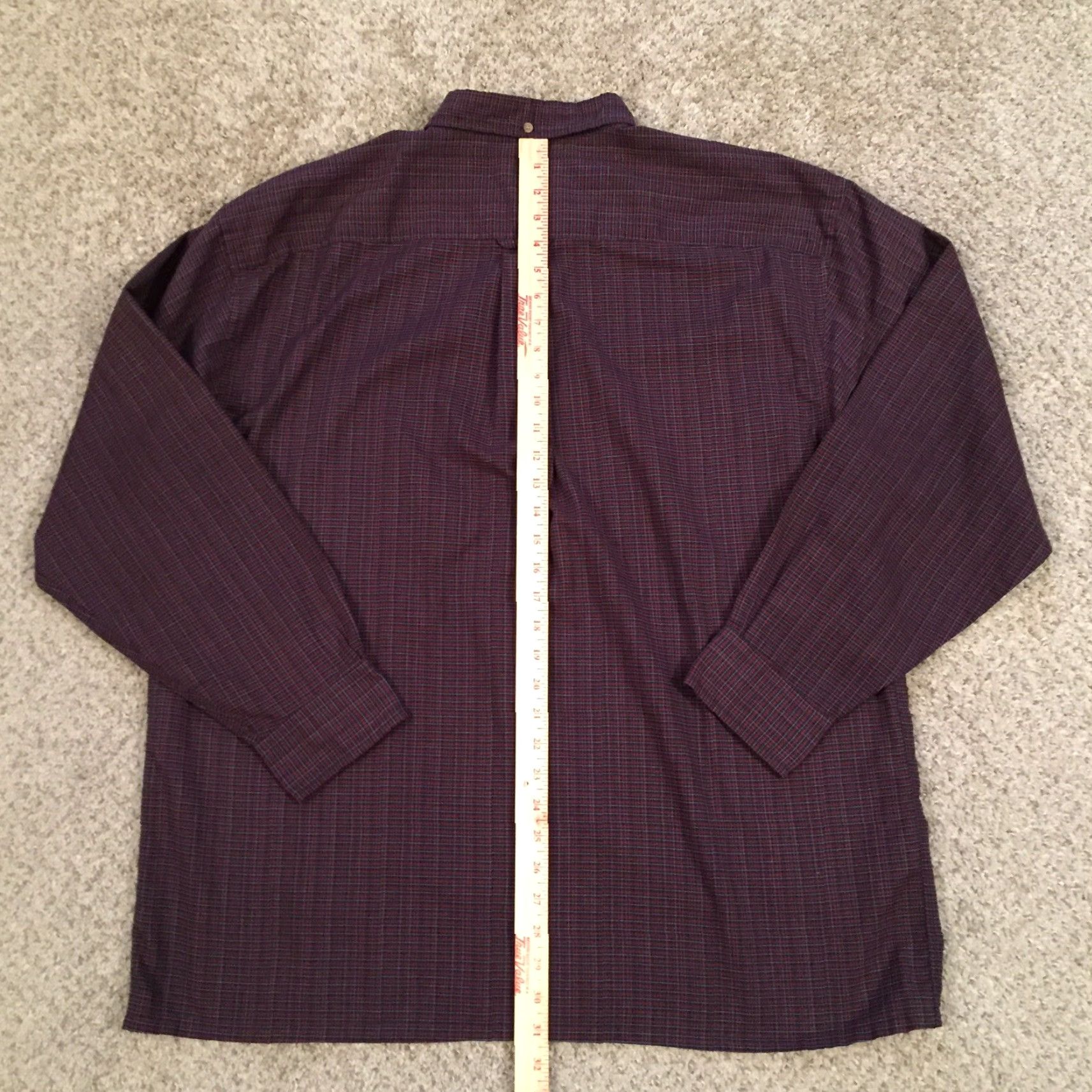 Arrow Arrow Tournament Shirt Big 1X Long Sleeve Red Button-Up Mens Plaid Casual Size US XL / EU 56 / 4 - 6 Thumbnail