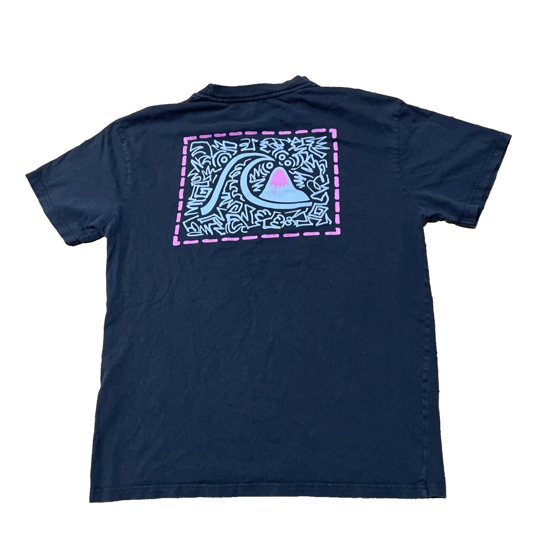 Quiksilver Quiksilver Shirt Men S Oversized Black Purple Aqua Beach Skate Wave Graphic Tee Shirt Size US S / EU 44-46 / 1 - 2 Thumbnail