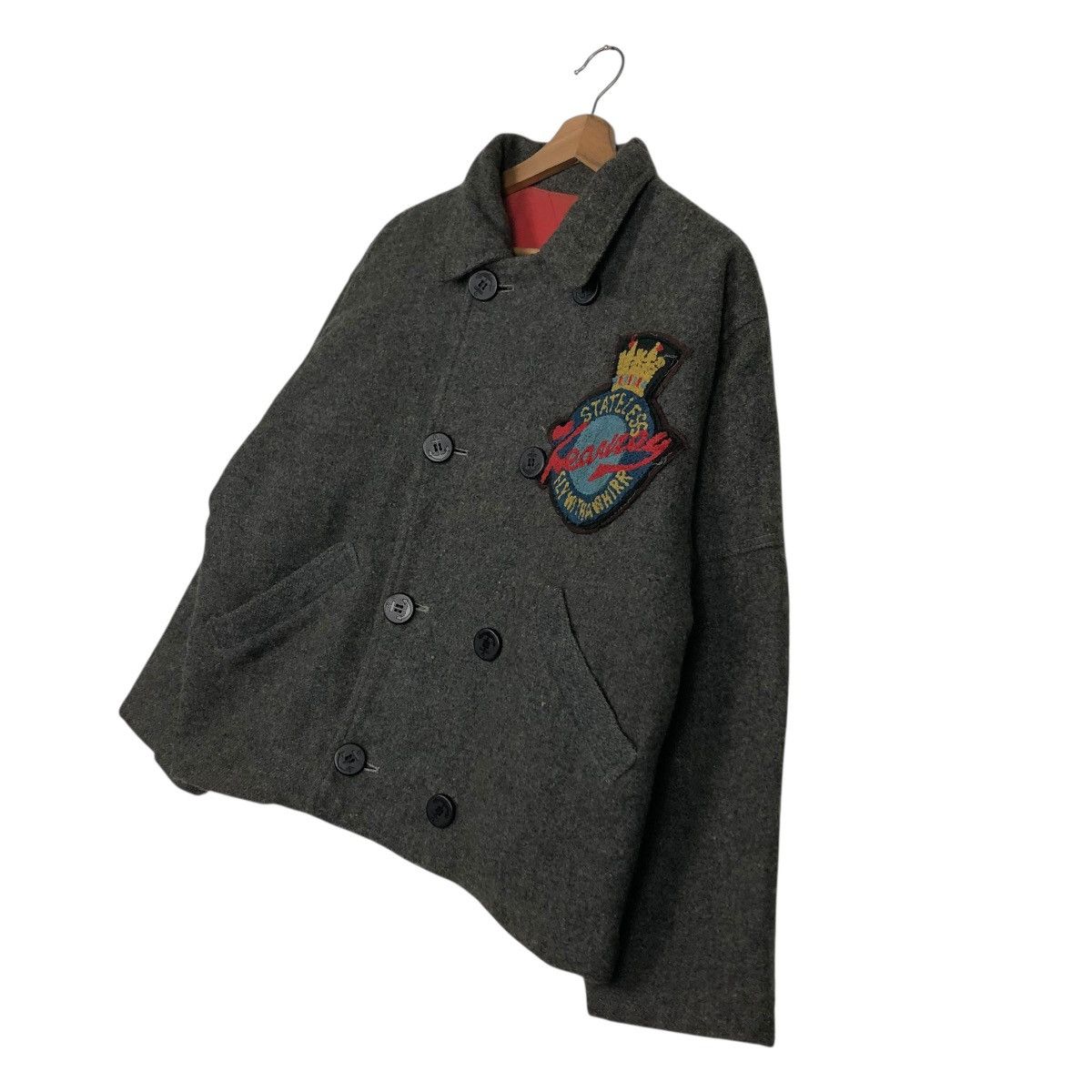 Hysteric Glamour 🔥VINTAGE WOOL BOMBER JACKET KEARNEY HOUSE FULLPATCH BIG LOGO Size US M / EU 48-50 / 2 - 4 Thumbnail