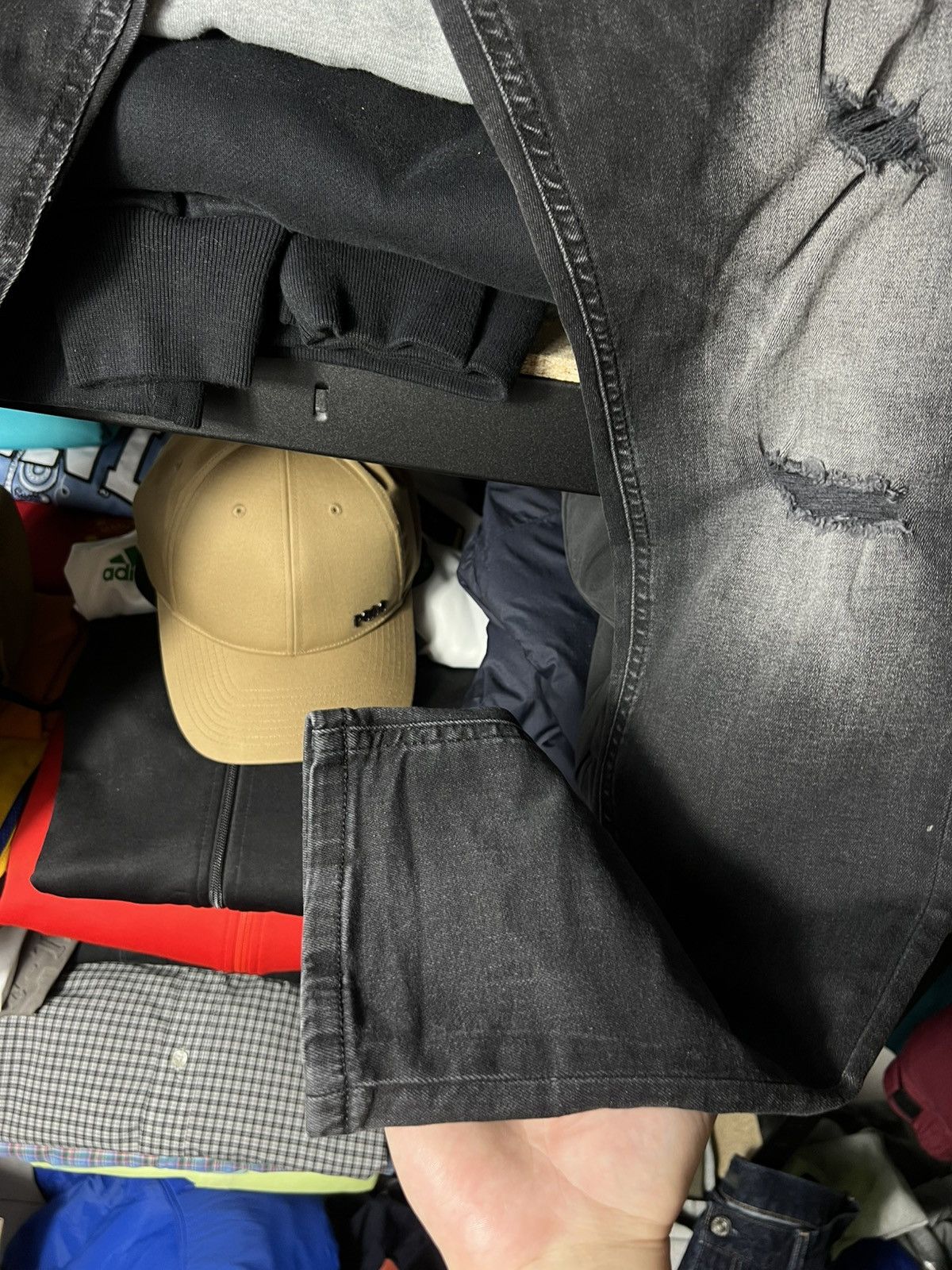 Diesel 👖 Diesel Denim Division Vintage Distressed Slim Jeans Size US 33 - 8 Thumbnail