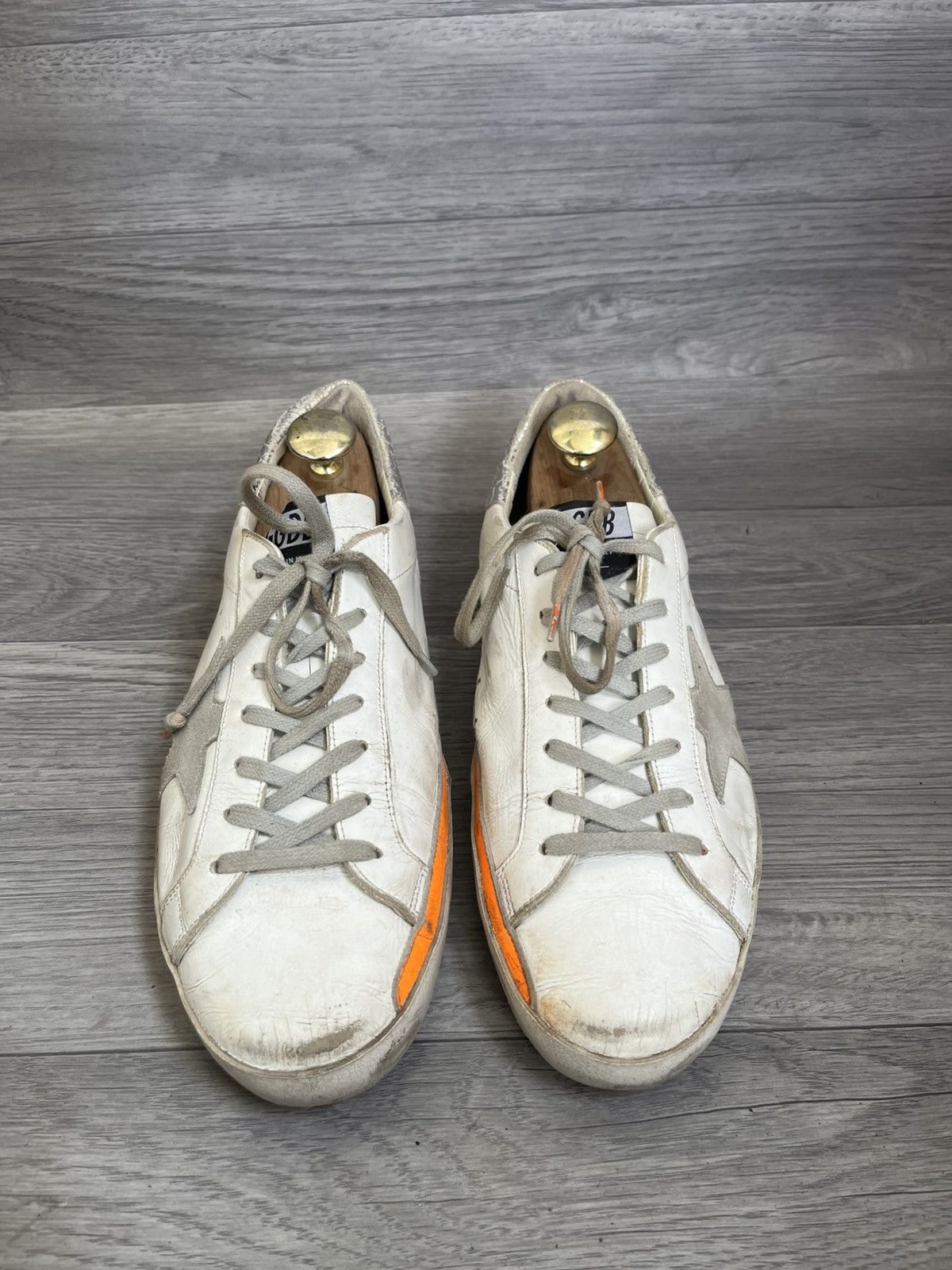 Golden Goose Golden goose superstar distressed low top sneakers sz 43 Size US 10 / EU 43 - 3 Thumbnail
