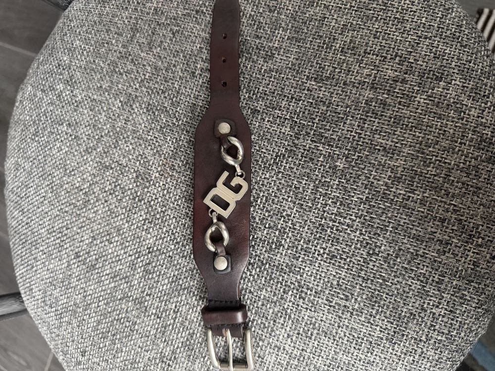 Dolce & Gabbana Vintage Dolce Gabbana Logo DG Leather Bracelet Size ONE SIZE - 1 Thumbnail