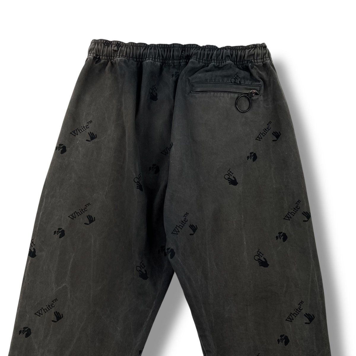 Off-White Off-White All Over Logo Distressed Sweatpants Size US 28 / EU 44 - 3 Thumbnail