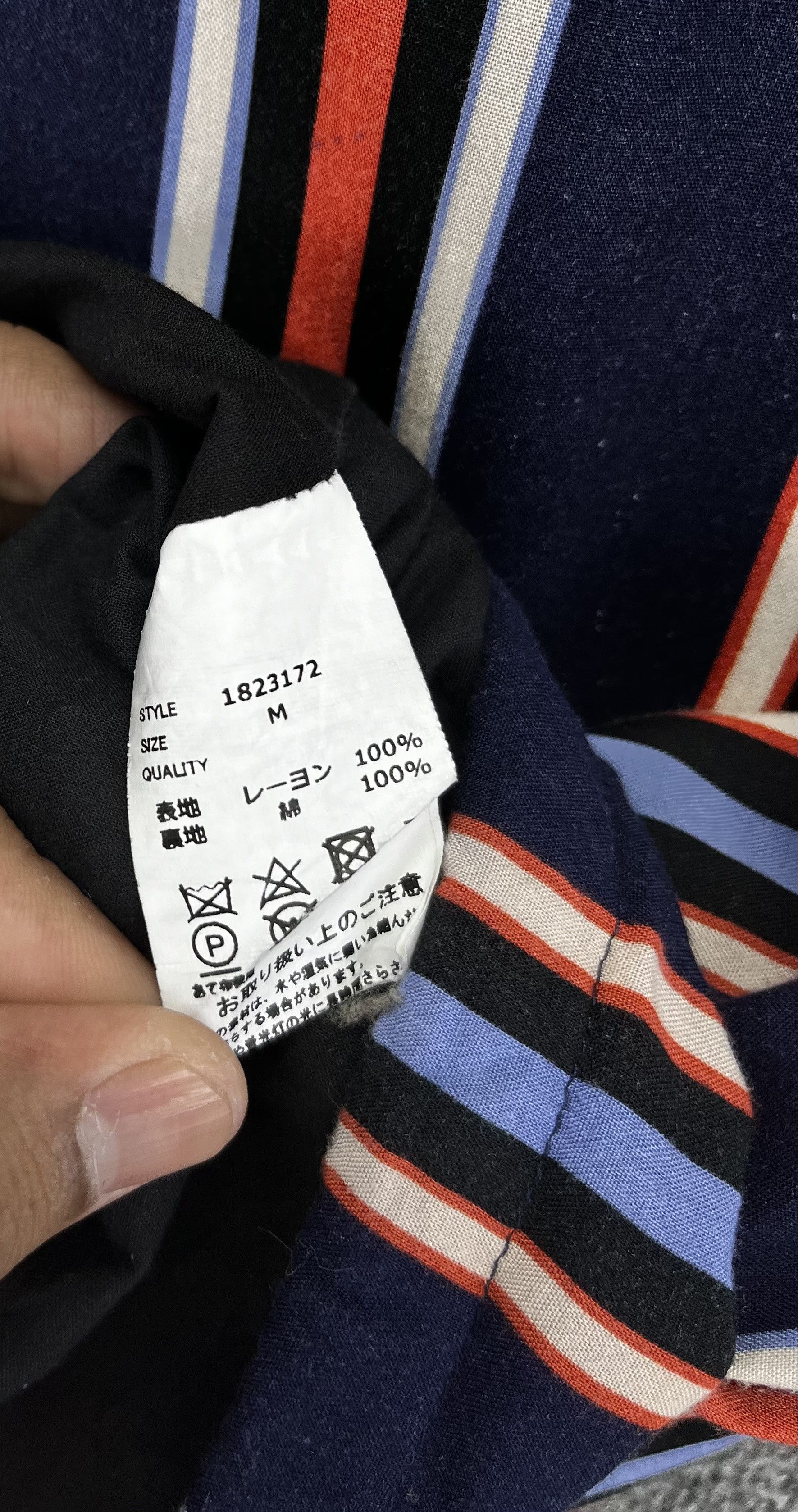 Issey Miyake Vintage Issey Miyake Tete Homme Hooded Striped Anorak Size US M / EU 48-50 / 2 - 7 Thumbnail
