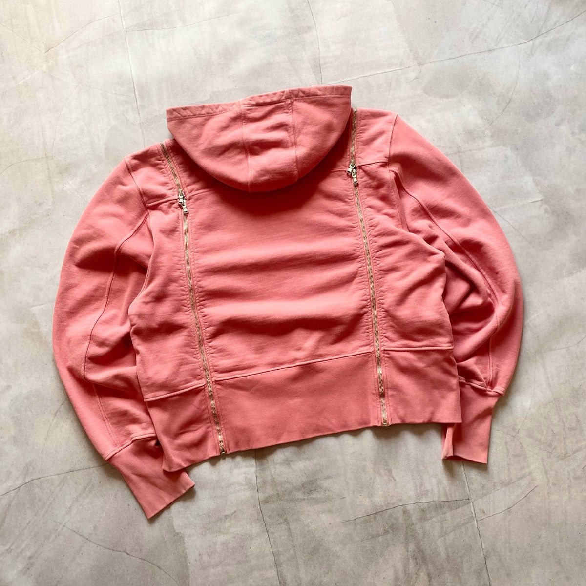 Hysteric Glamour TRE by Natalie Ratabesi Boxy Hoodie Zip-Off Sleeves RRP 699£ Size L / US 10 / IT 46 - 9 Thumbnail
