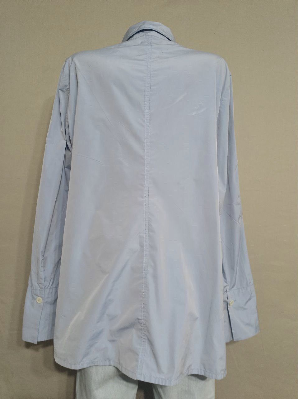 Designer Katharina Hovman Blue Metalic Blouse Shirt Size EU42 US12 Size XL / US 12-14 / IT 48-50 - 5 Thumbnail