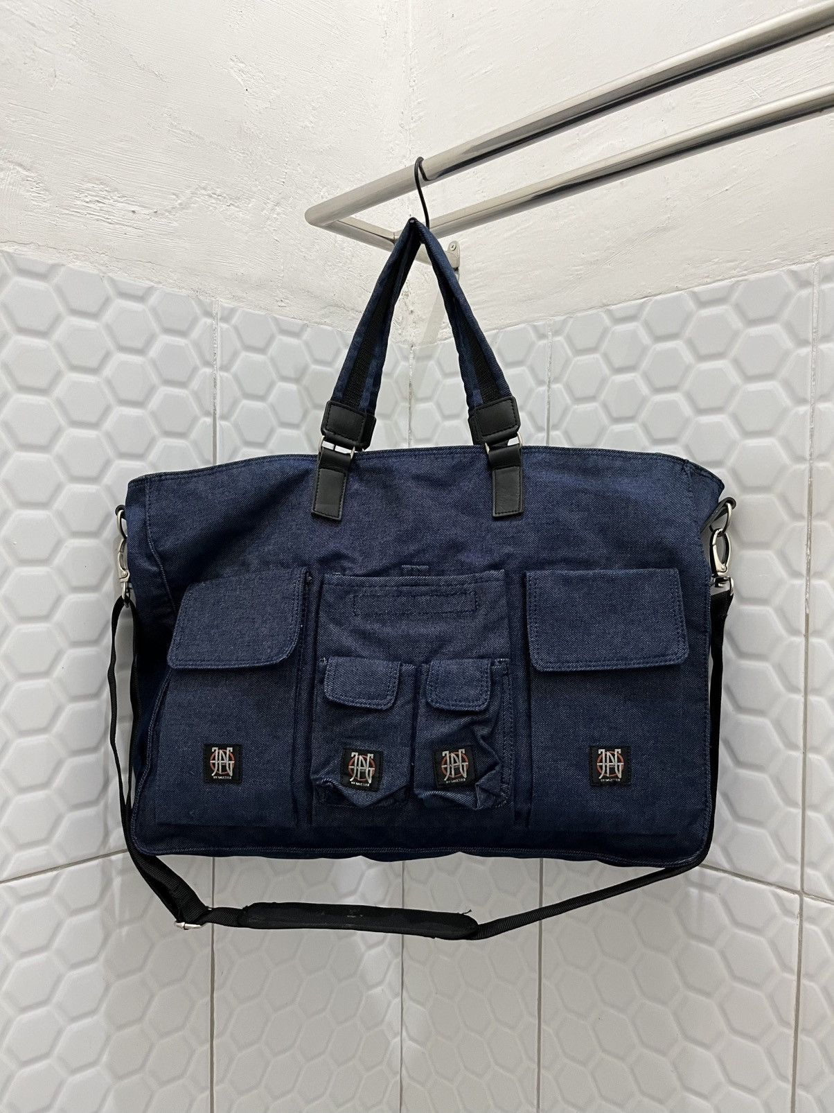 Jean Paul Gaultier Vintage Jean Paul Gaultier Multi Pocket Sling Hand Bag Size ONE SIZE - 3 Thumbnail
