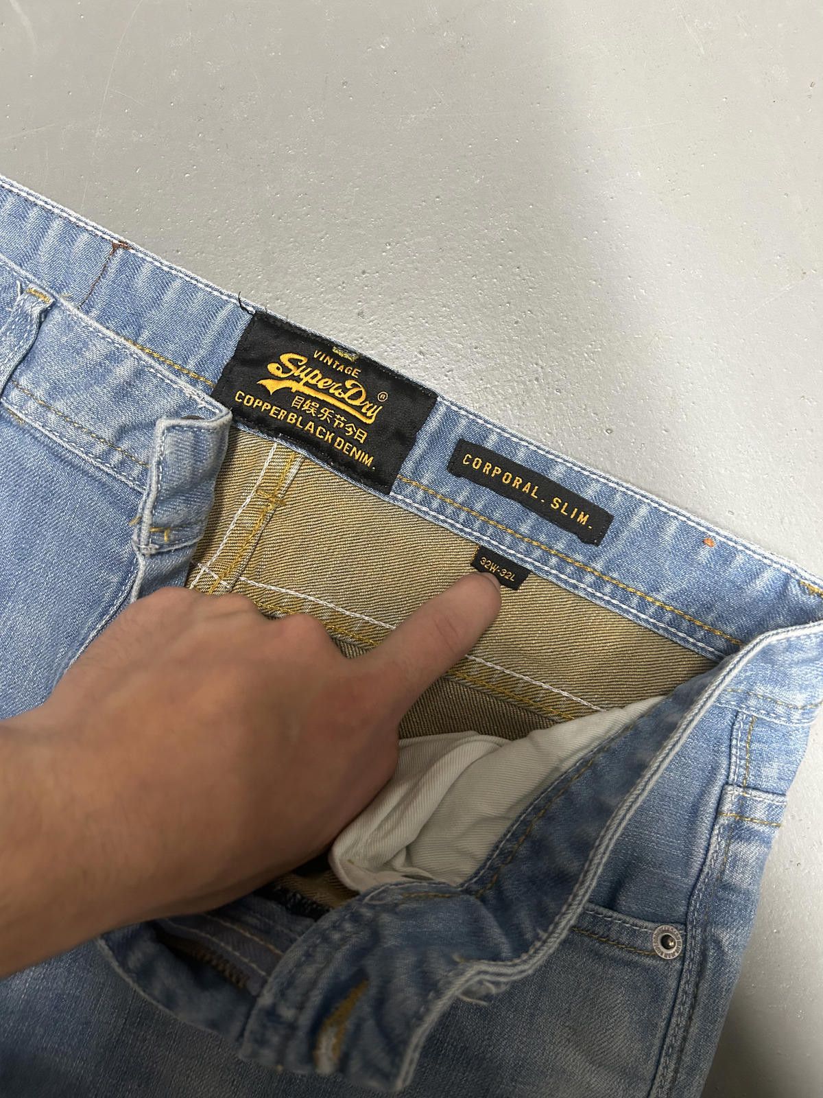 Superdry Superdry Copper Denim Classic Jeans - Light Wash Size US 32 / EU 48 - 6 Thumbnail