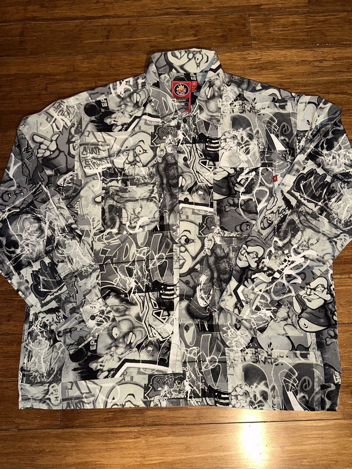 JNCO Vintage jnco all over print shirt Size US XL / EU 56 / 4 - 1 Thumbnail