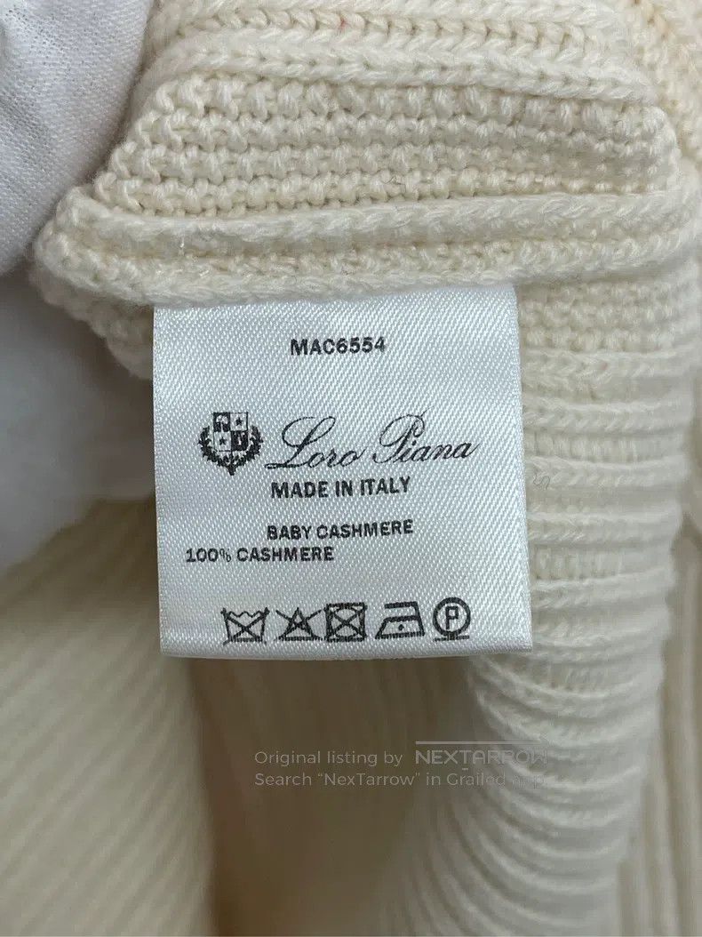 Loro Piana Loro Piana Knit Sweater Jacket White Size XS / US 0-2 / IT 36-38 - 4 Thumbnail