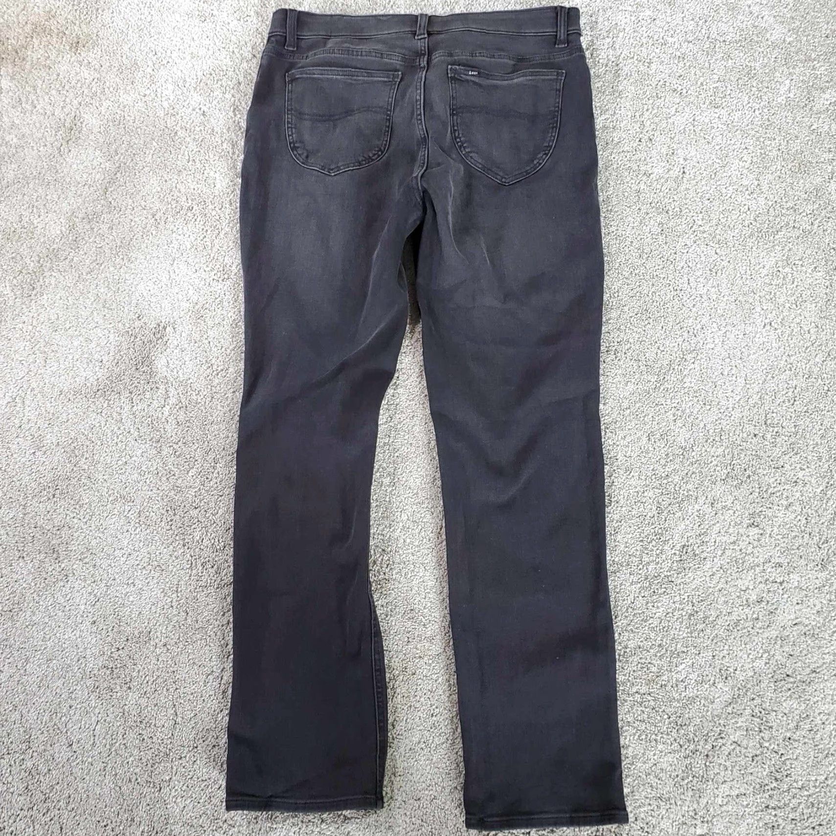 Lee Lee Jeans Slim Fit Straight Leg 38x29 Black USA Adult Mens Size US 38 / EU 54 - 3 Thumbnail