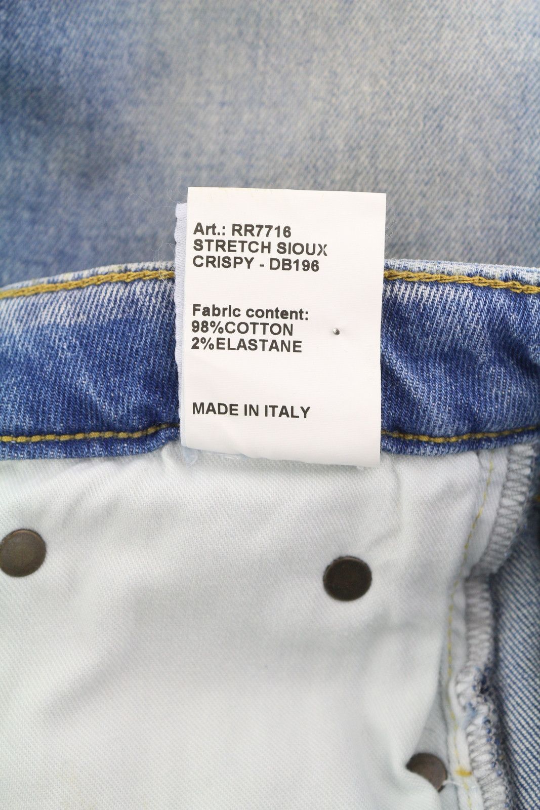 R13 KICK 27 Washed Blue Distress Cropped Jasper 84442 Size 27" / US 4 / IT 40 - 9 Thumbnail