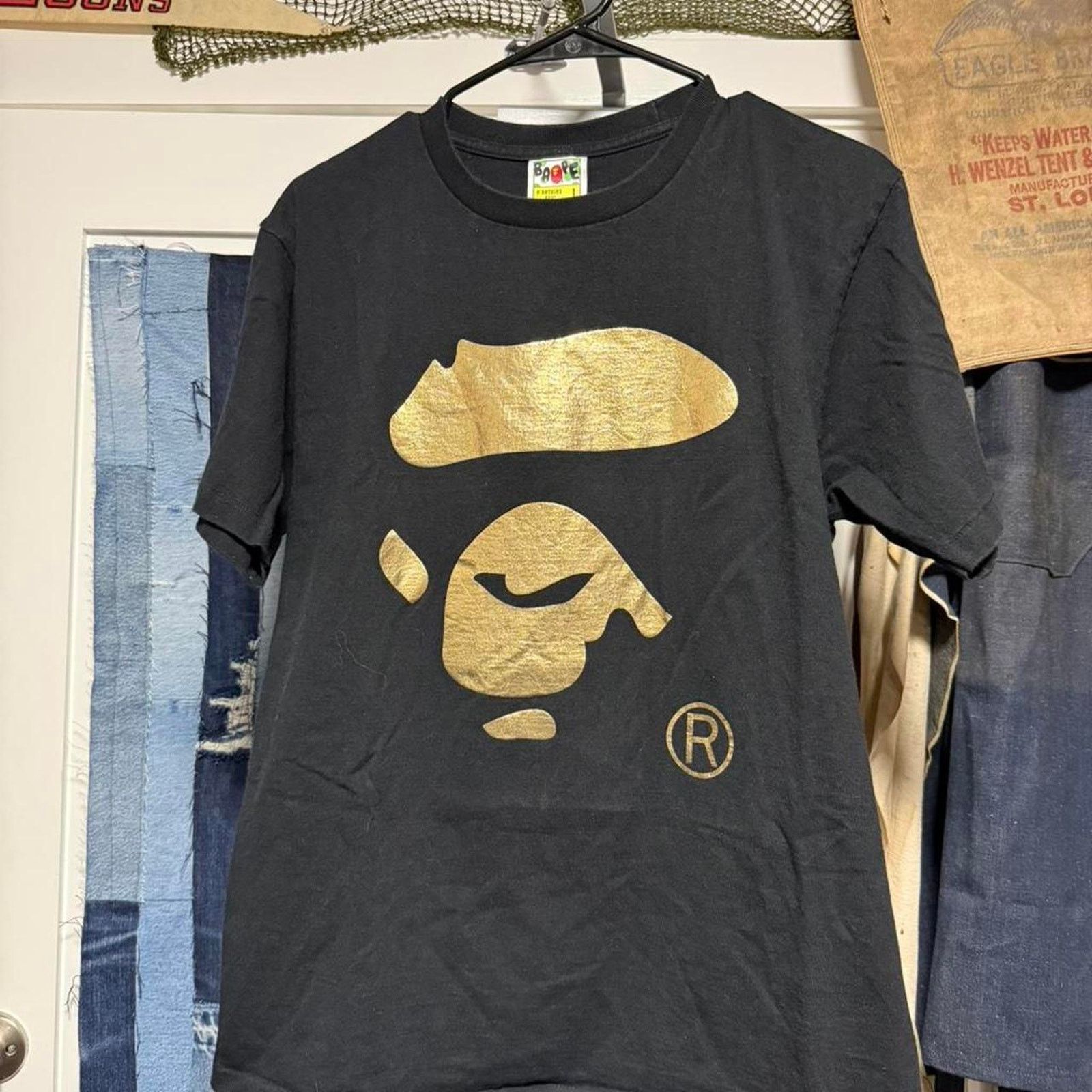 Bape Vintage gold foil bape tee Size US L / EU 52-54 / 3 - 1 Thumbnail