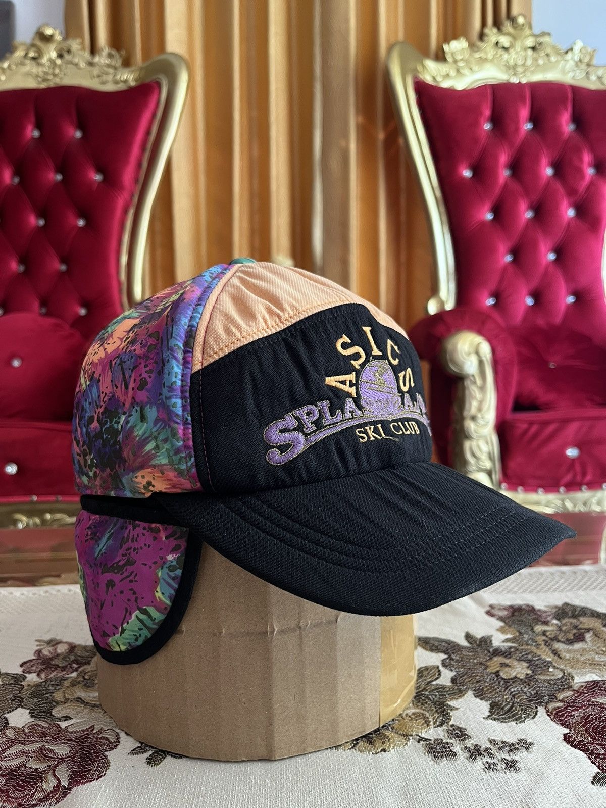 Asics × Vintage 80’s Asics Ski Club 7 Panels Hat Size ONE SIZE - 1 Thumbnail