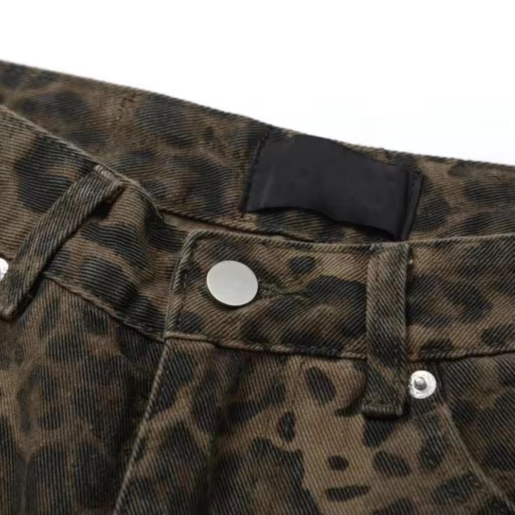 Japanese Brand Leopard print jeans Size US 33 - 4 Thumbnail
