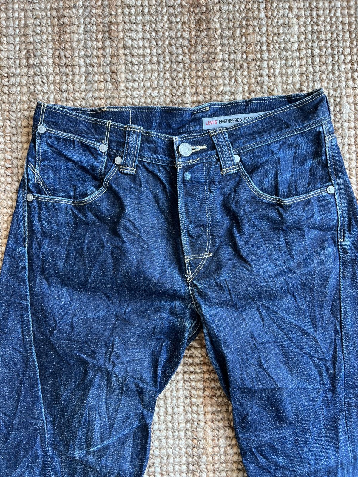 Levi's Levis Engineered Jeans Buckle Back Tag W29 Actual 31x31.5 Size US 31 - 3 Thumbnail