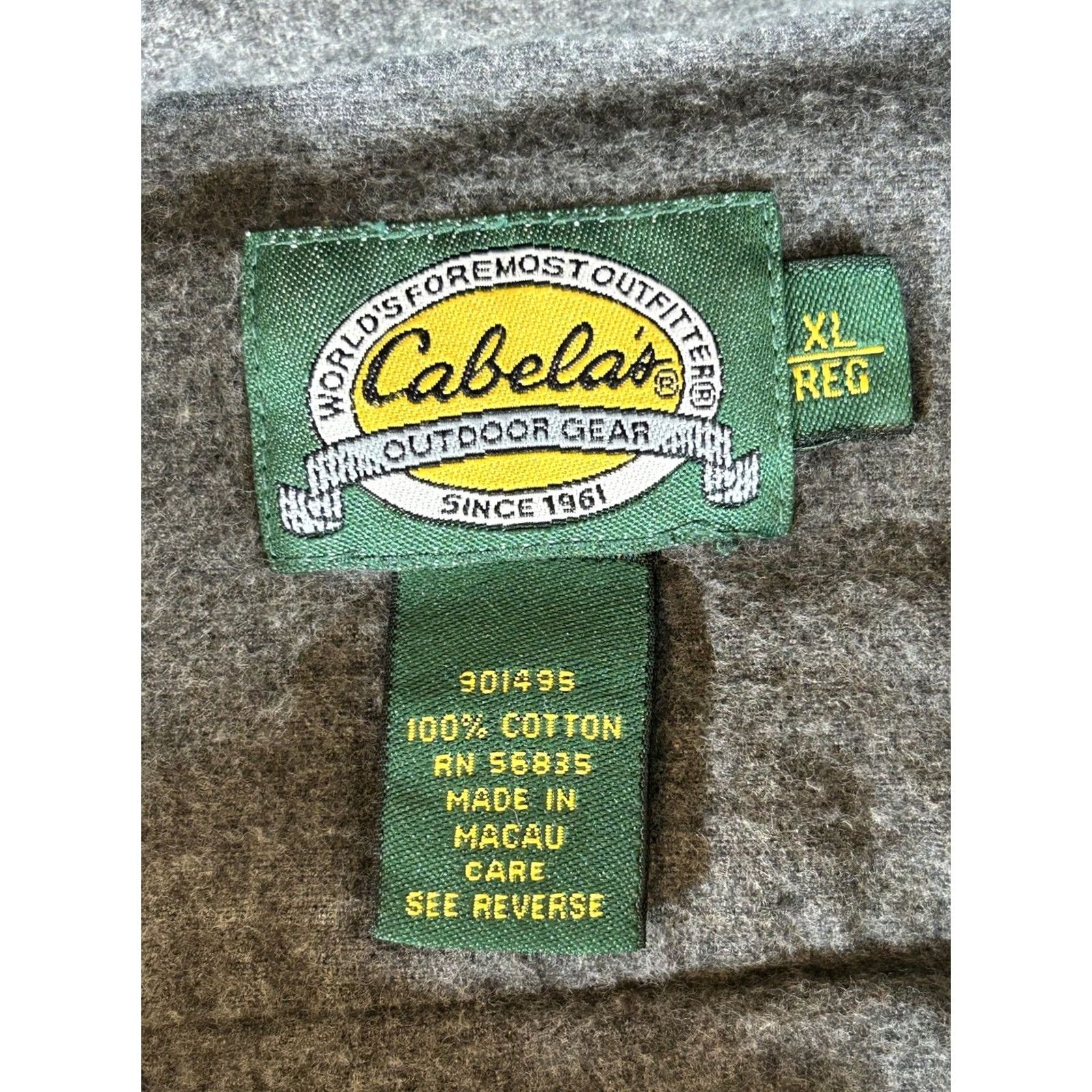Vintage Cabela's Flannel Shirt Men XL Gray Button Long Sleeve Workwear Outdoor Hunting Size US XL / EU 56 / 4 - 7 Thumbnail