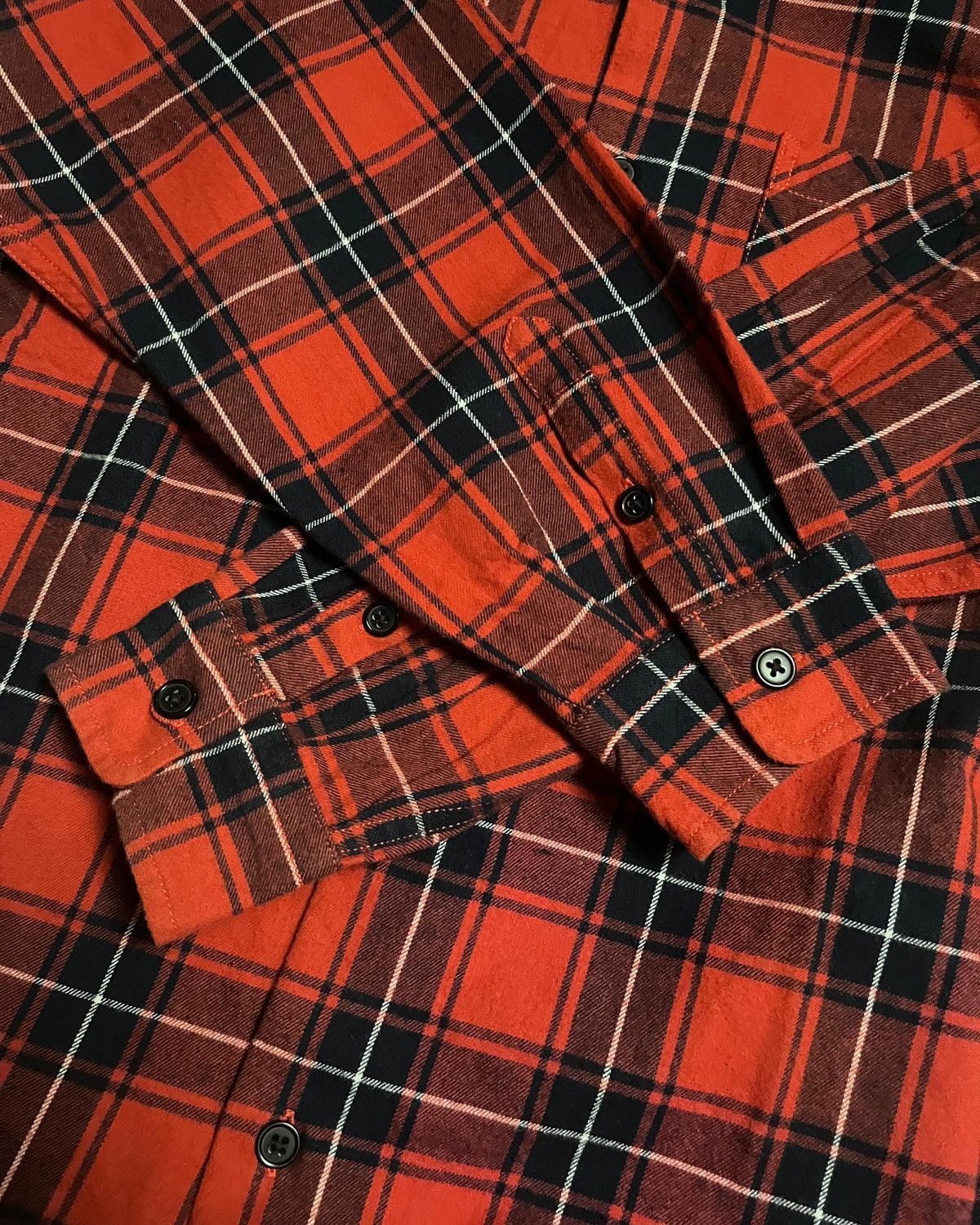 Japanese Brand 2000s Japanese Brand Browny Shadow Plaid Shirt Size US L / EU 52-54 / 3 - 9 Thumbnail
