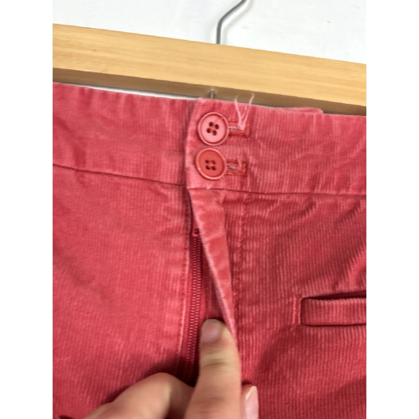 Anthropologie Anthropologie Jeans Womens Sz 4 Pink/Salmon Slot Pocket Straight Leg Ankle 30x26 Size 27" / US 4 / IT 40 - 6 Thumbnail