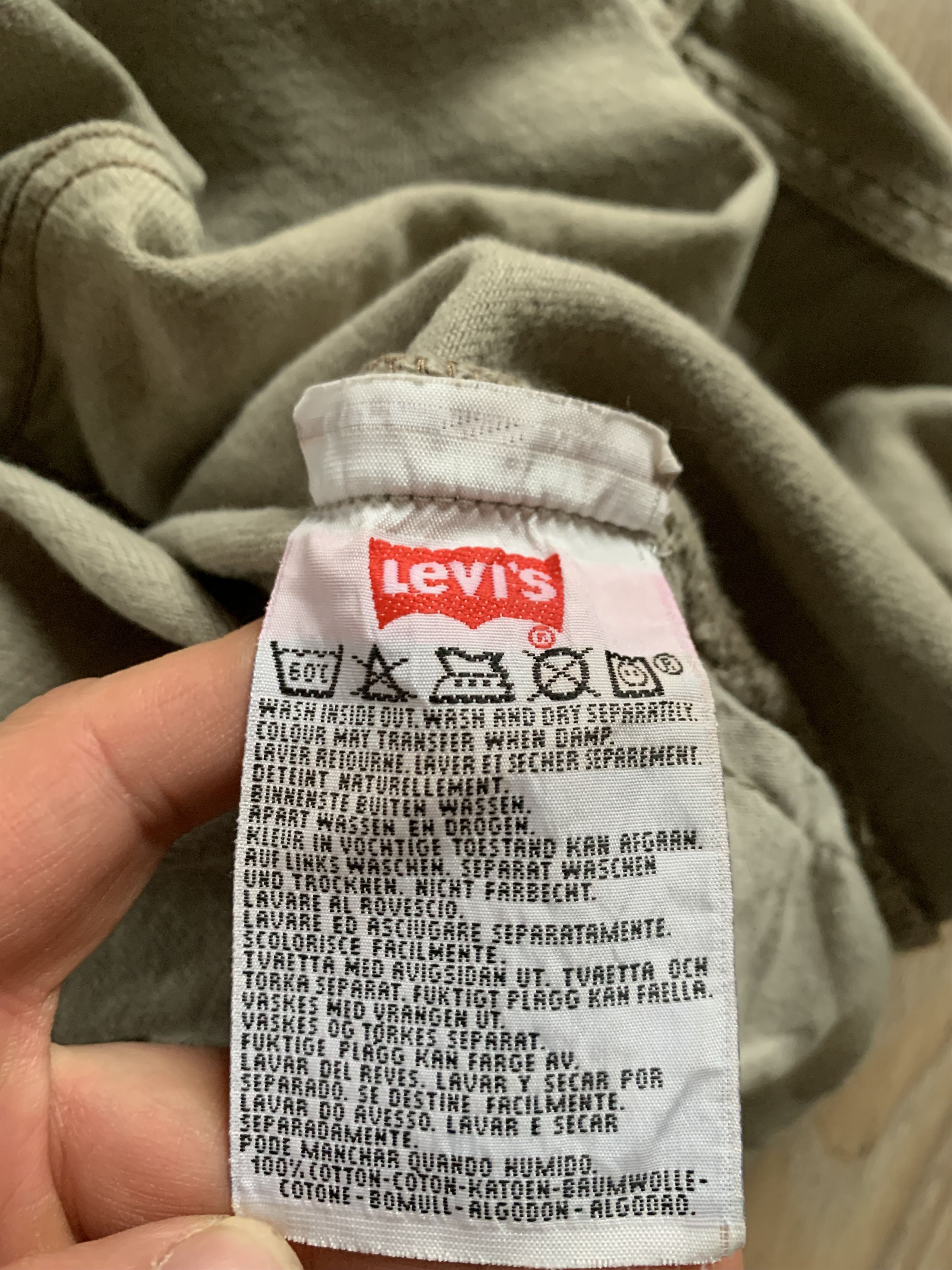 Levi's × Levi's Vintage Clothing Levi's 501 Beige Denim Jeans Pants Size US 33 - 9 Thumbnail