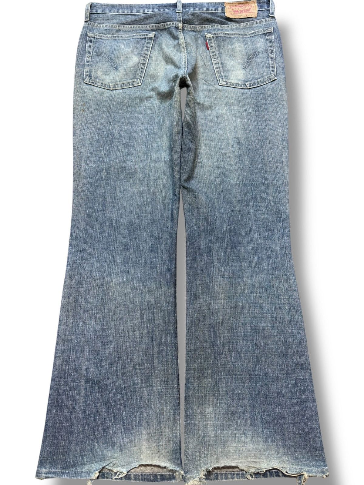 Levi's Vintage Clothing Vintage Levi’s 517-03 Flare Bootcut Distressed Denim Size US 35 - 4 Thumbnail